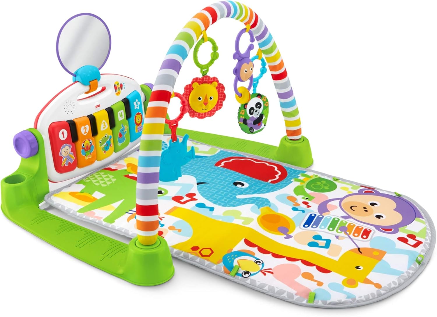 Fisher Price Tapis Musical D Eveil Et D Activite Piano Deluxe Pour Bebe 4 Modes De Jeu Avec Lumieres Et Musique Des La Naissance Gcy16 Amazon Fr Jeux Et Jouets