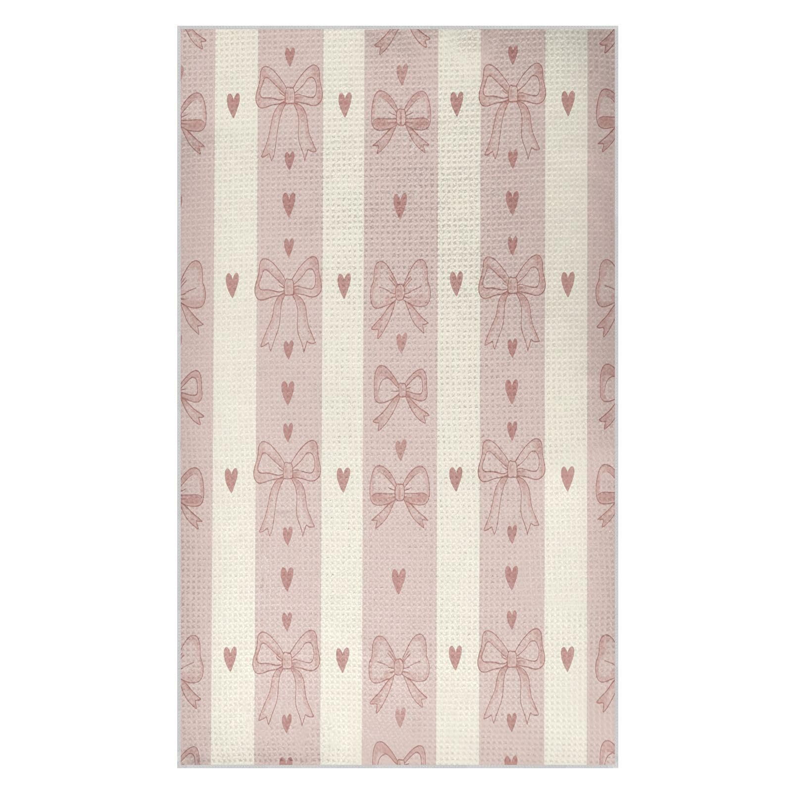 BURSTDDY Bows Kitchen Towels,Absorbent Dish Towels 2 Pack