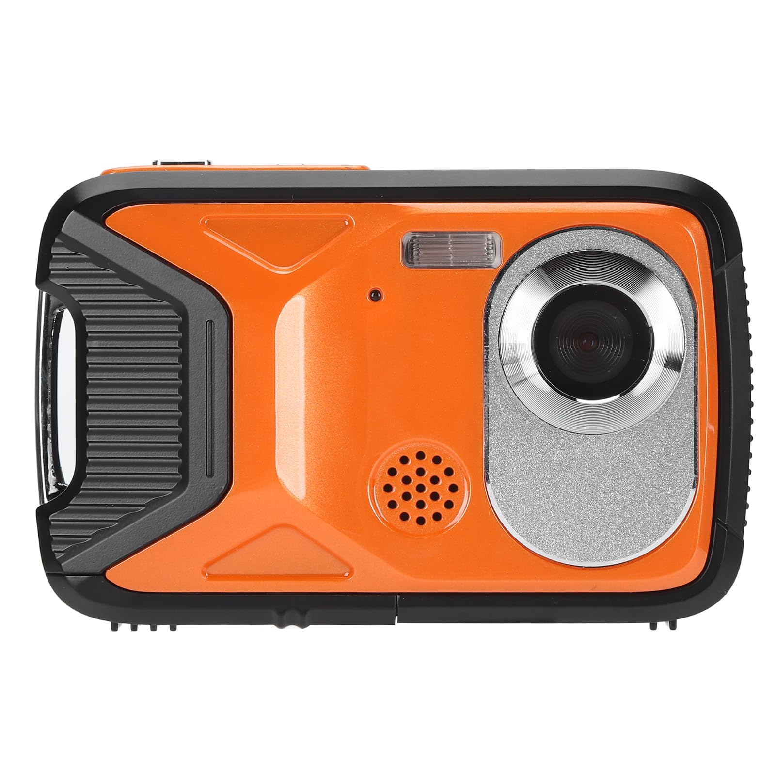 XHTLLO Underwater Camera, 2.8 Inch TFT HD Screen 21MP 1080P Face Detection Panoramic Shot Shakeproof 16.4ft Waterproof Digital Camera(Orange)