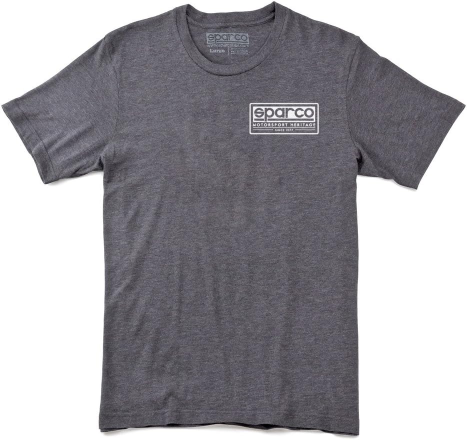 Sparco SP02350GR3L T-Shirt (Heritage Tri Gry Lrg)