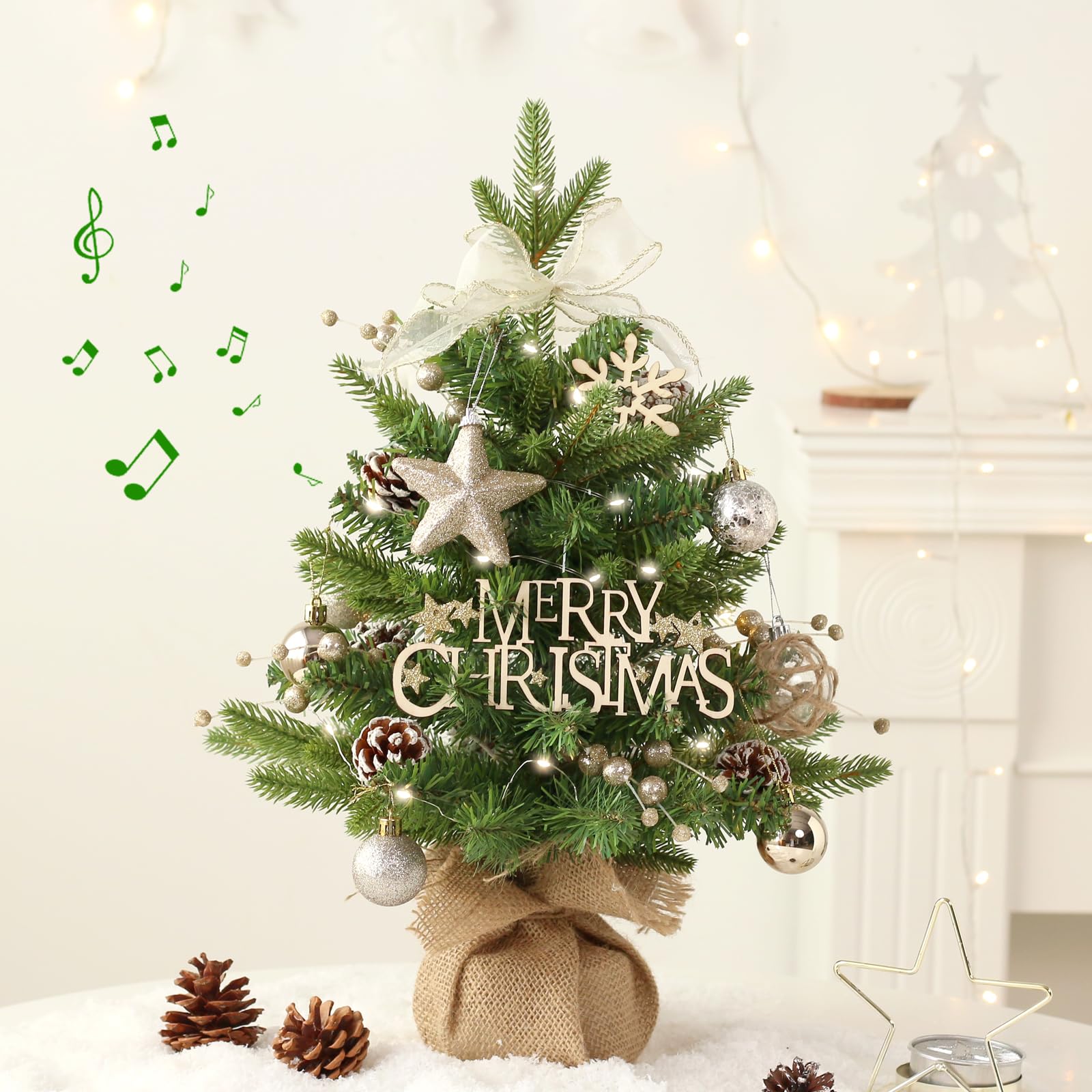 Amazon.com: Mini Christmas Tree, Tabletop Small Christma Tree