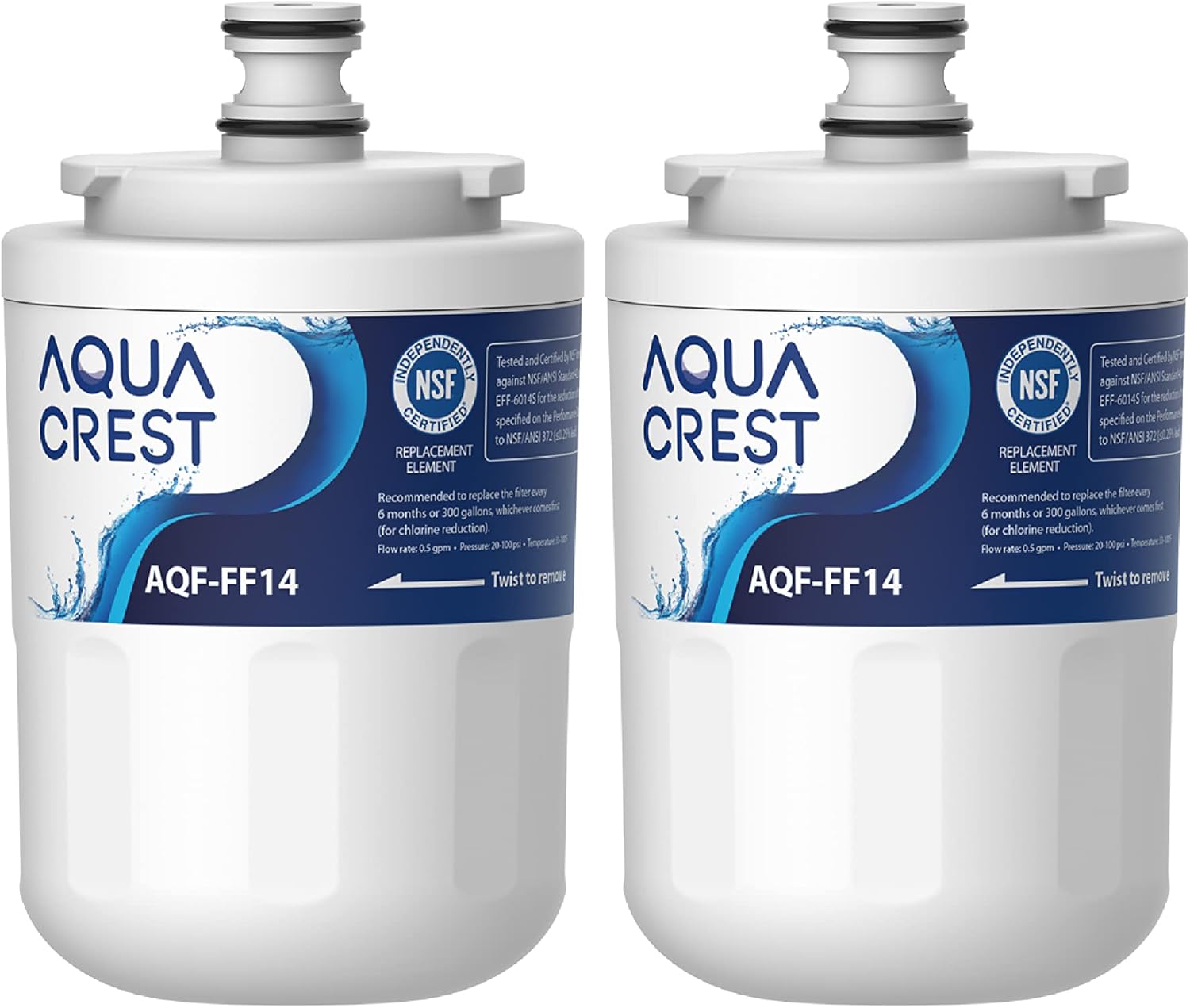AQUA CREST UKF7003 Refrigerator Water Filter, Replacement