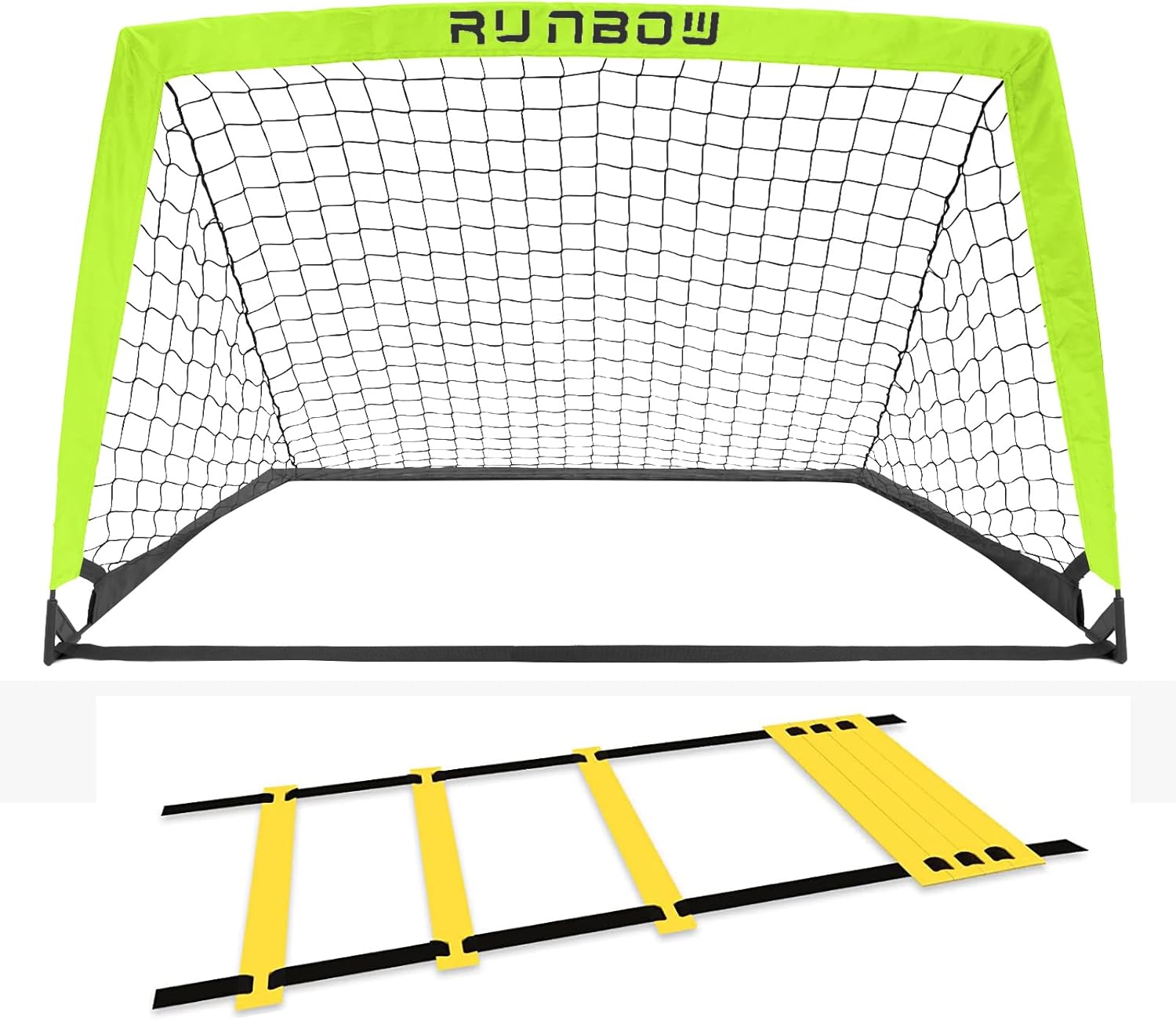 RUNBOW 4x3 ft Portable Kids Soccer Goal for Backyard Toddler Small Soccer Goal Net with Carrying Bag (4x3ft, Black, 1 Pack) : Sports & Outdoors