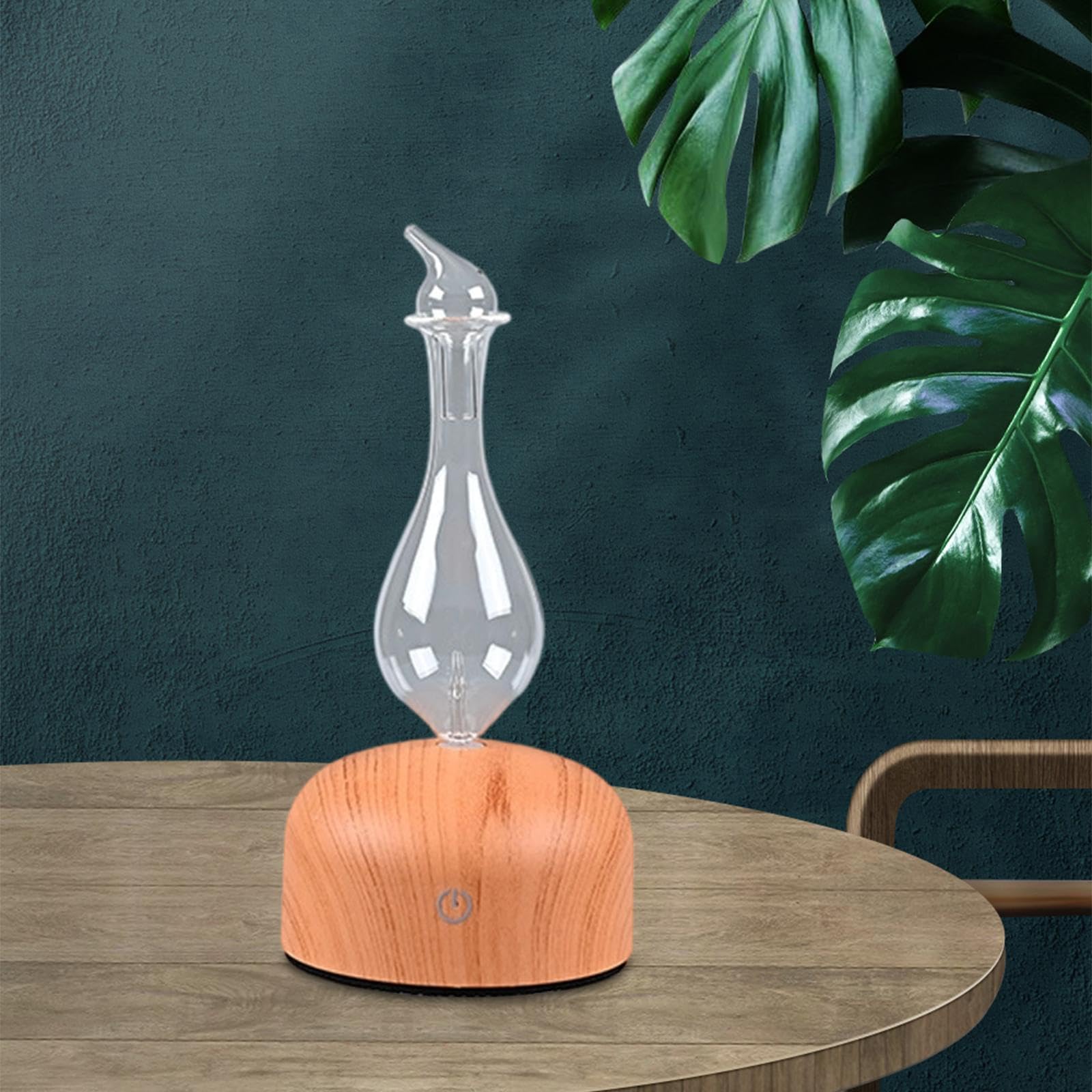 Difusor de Aceites Esenciales Portátil con Atomización Humidificador de Escritorio Madera Difusor de Aroma USB Inteligente Purificador, Style a, Individual