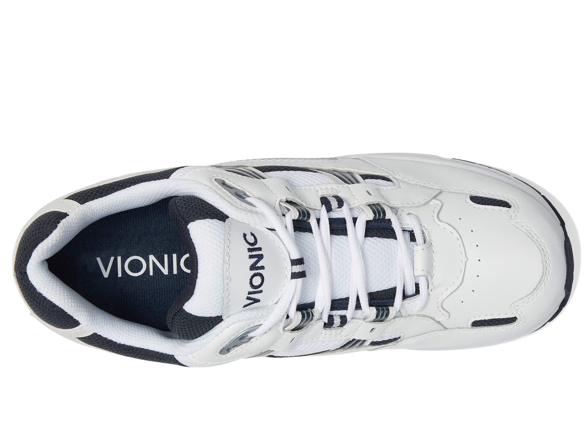 Vionic 23MWALK Men\'s Sneakers Size 13 White Navy‎ Blue Low Top Shoes Vionic Walker Men main image 2