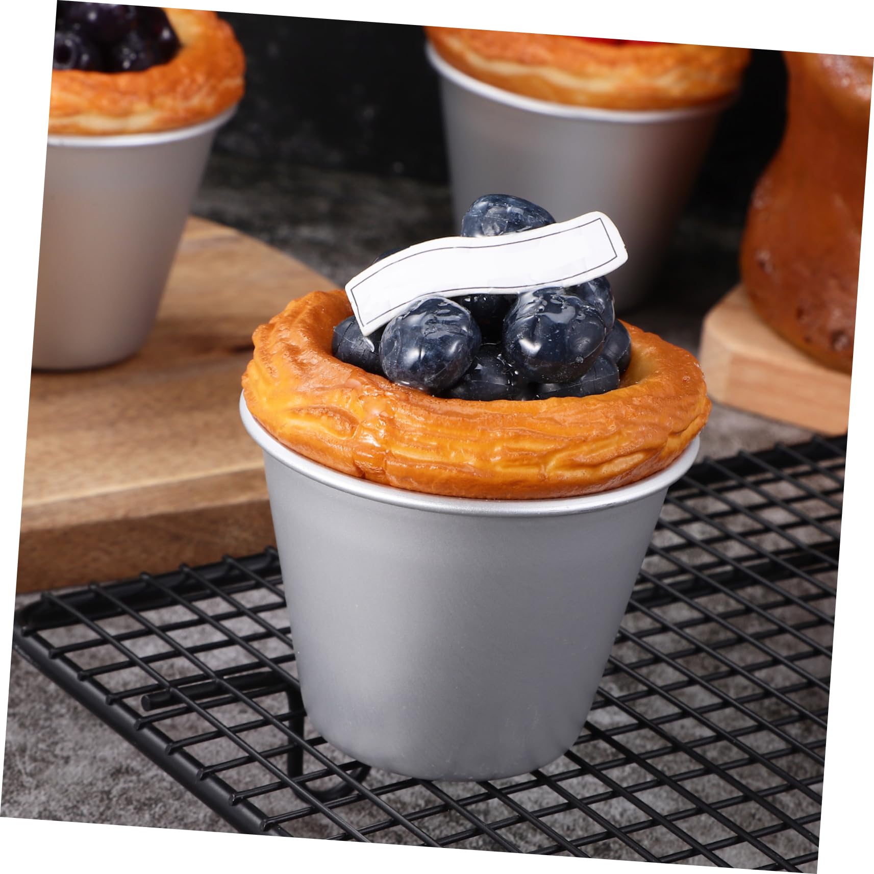 16piezas Moldes De Pudding y Muffin Para Hornear Moldes Antiadherentes Para y Pasteles De Cocina Versátiles Para Puddings y Muffins