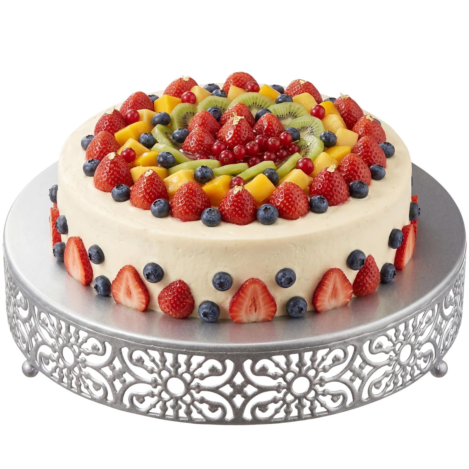 Photo 1 of Wenqik 14 Inch Round Metal Cake Stand