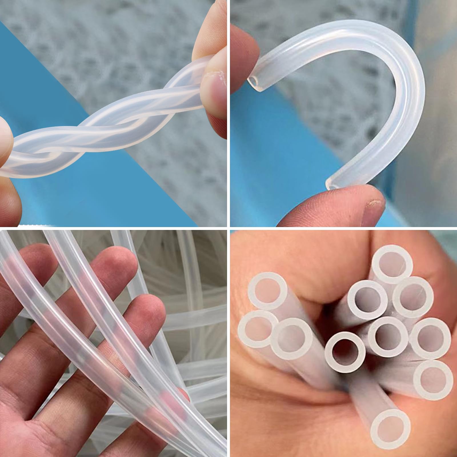 Silikonschlauch 4 M – 5 Mm ID X 7 Mm OD, Lebensmittelecht, Flexibel, Für Aquarien & Pumpen