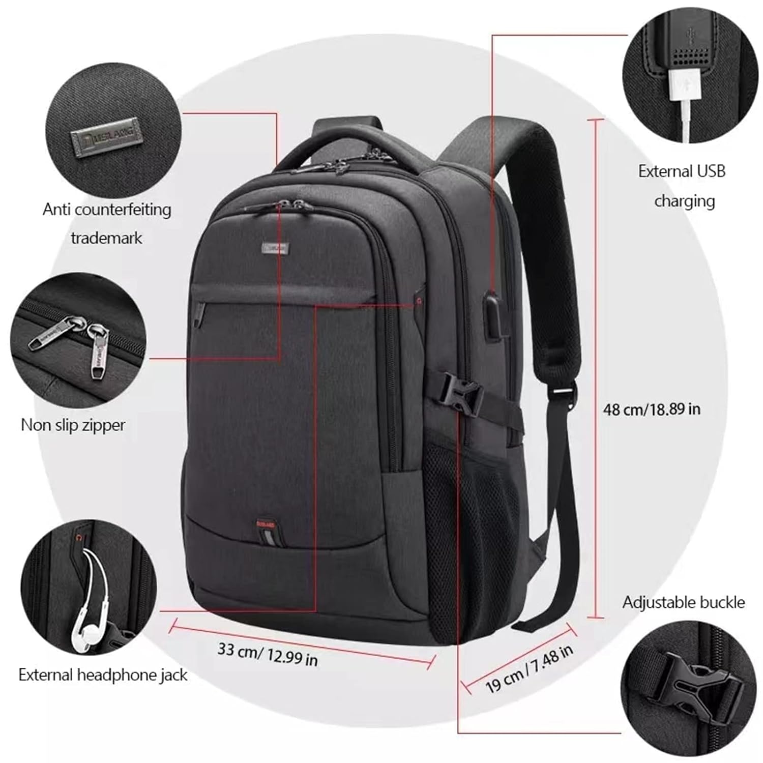 Mochila Executiva Para Notebook Impermeável de até 15.6 Polegadas, Multifuncionais Resistente para Viagens de Negócios Grande Escola Trabalho Viagens Mochila Casual em promoção! Veja a oferta e mais achadinhos de Mochilas & Pastas Masculinas 2 Hoje é o melhor dia para comprar Mochila Executiva Para Notebook Impermeável de até 15.6 Polegadas, Multifuncionais Resistente para Viagens de Negócios Grande Escola Trabalho Viagens Mochila Casual com aquele preço maroto! Promoção! Aproveite a oferta! 2
