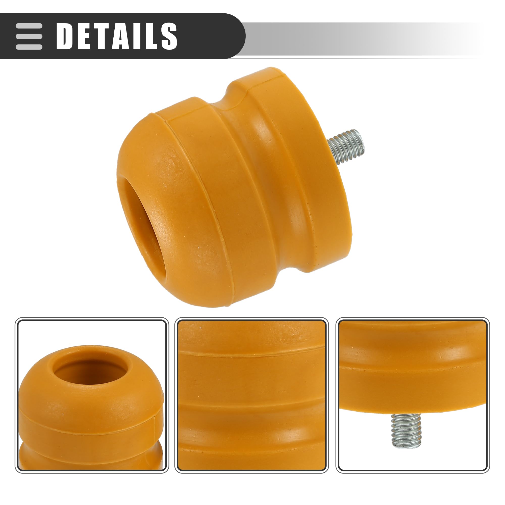 Motoforti Vorderer Hinterer Federungsbegrenzer Für Auto 2 Stk | Größe 7X5,5 Cm, Kopfdurchmesser 5,8 Cm, Kopfinnendurchmesser 2,8 Cm, Gewindemaß M8X1.25, OE-Nr. 1349805/1923654