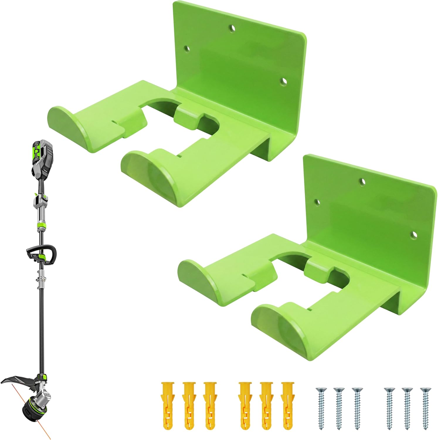 Weed Eater Holder Shed Organizer for EGO Power+ String Trimmer, Power Tool Organizer Wall Mount,Trimmer Lawn Tool Storage Rack 1 Pack (2 Pack)