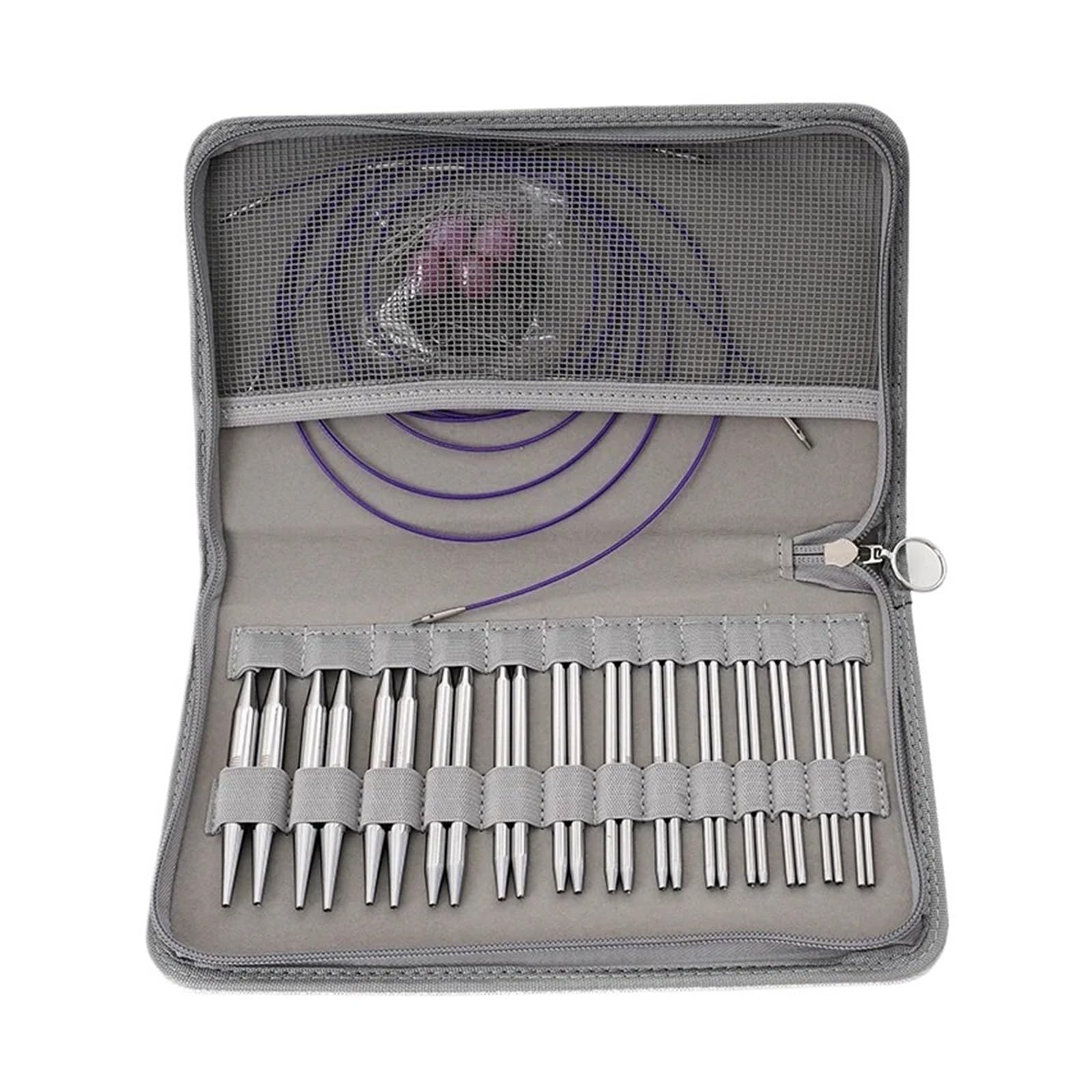 13 Pairs (3.0-10.0mm) Detachable Circular Needles Set Aluminum Interchangeable Knitting, for Weaving Enthusiasts