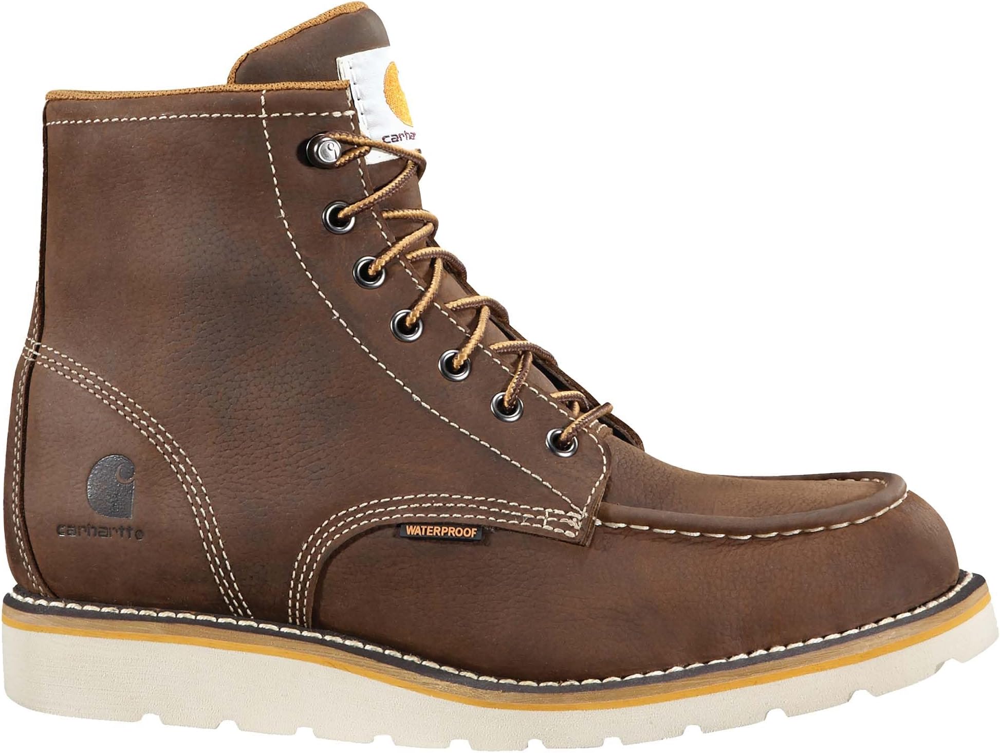 Women's 6 Inch Waterproof Wedge Steel Toe BootConstruction Boot