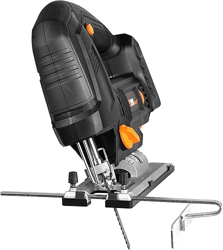 Miniatura 8 de WEN Sierra de calar inalámbrica, sin escobillas con velocidad automática (solo herramienta, batería máxima de 20 V no incluida) (20670BT)