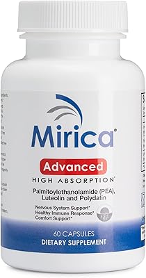Mirica Advanced - High Absorption Formula, Palmitoylethanolamide Pea Luteolin and Polydatin, Nervous System Support Capsule, 60ct