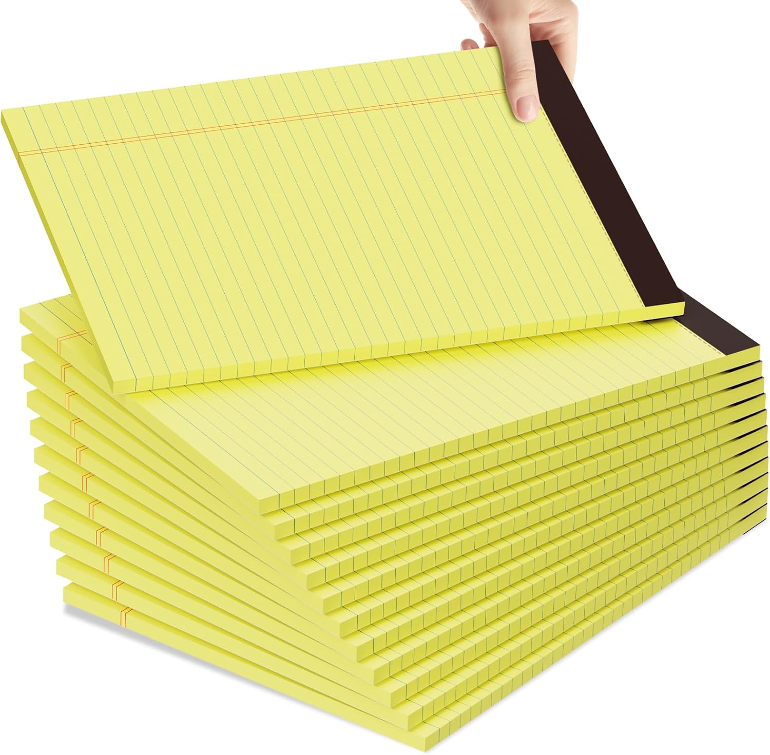 AILZFEI 8.5 x 11.75 Inch Legal Pads 12 Pack Yellow Note