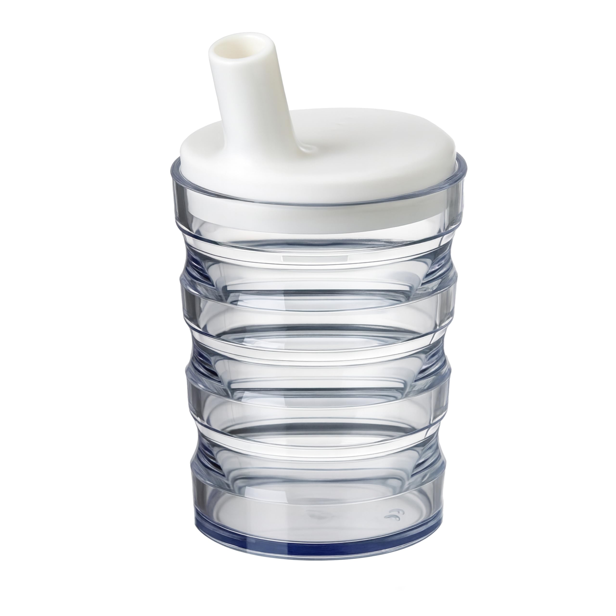 HOMECRAFT Clear Non Spill Beaker โ Sippy Cup for Adults, Adult Drinking Cup for Elderly, Beakers for Elderly with Lid & Straw, Lightweight Plastic Mug, Non Spill Cups for Elderly & Disabled, 200ml