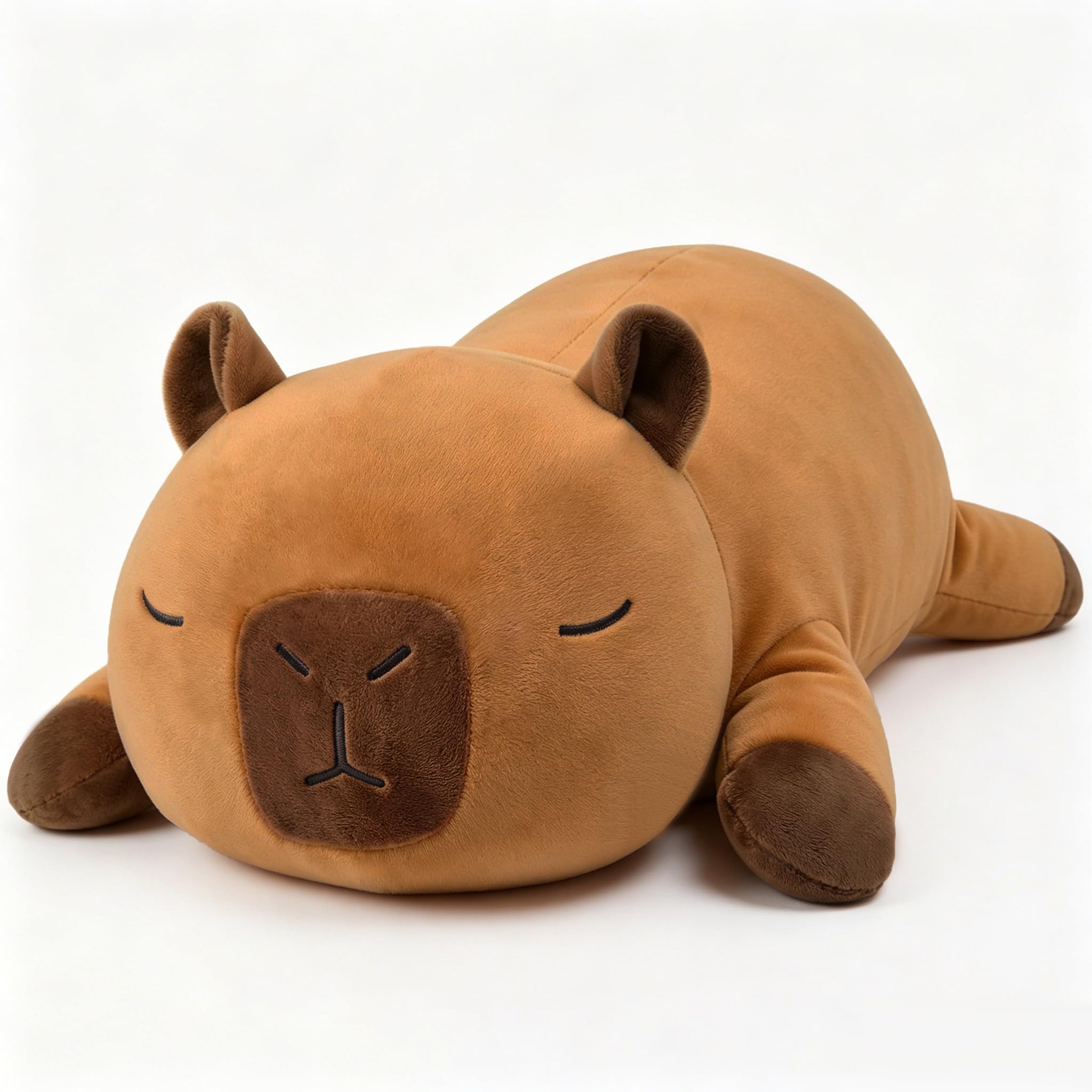 SQEQE Weighted Capybara Plushies, Soft Weighted Plush Toy, Cute Plushie Stuffed Animal Gifts for Kids Adults 35CM