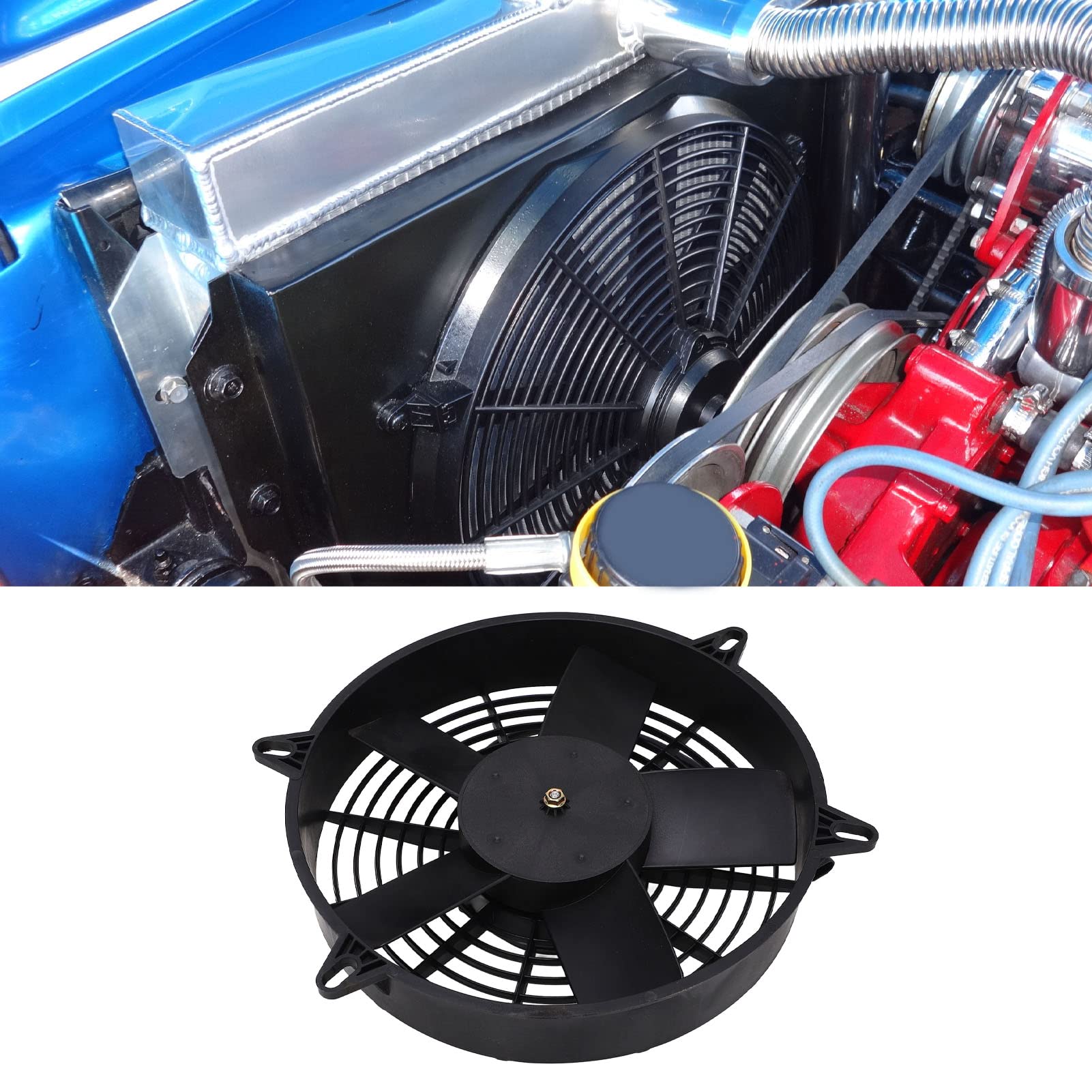 Ventilador de Refrigeración de Aire Acondicionado de 24V 160W 5 Aspas para Camión Autobús con Disipación de Calor Eficiente