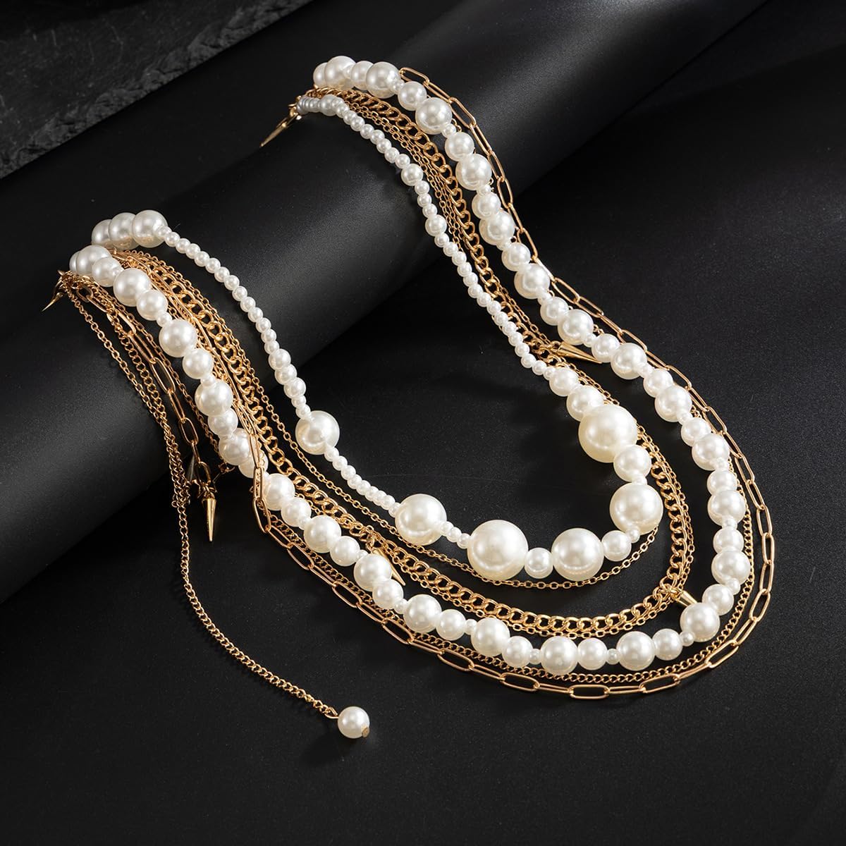 Layered Pants Chains Jeans Decor Clothing Accessories Unique Wallet Keychains Waist Belt Chain (Pearl7Chains)