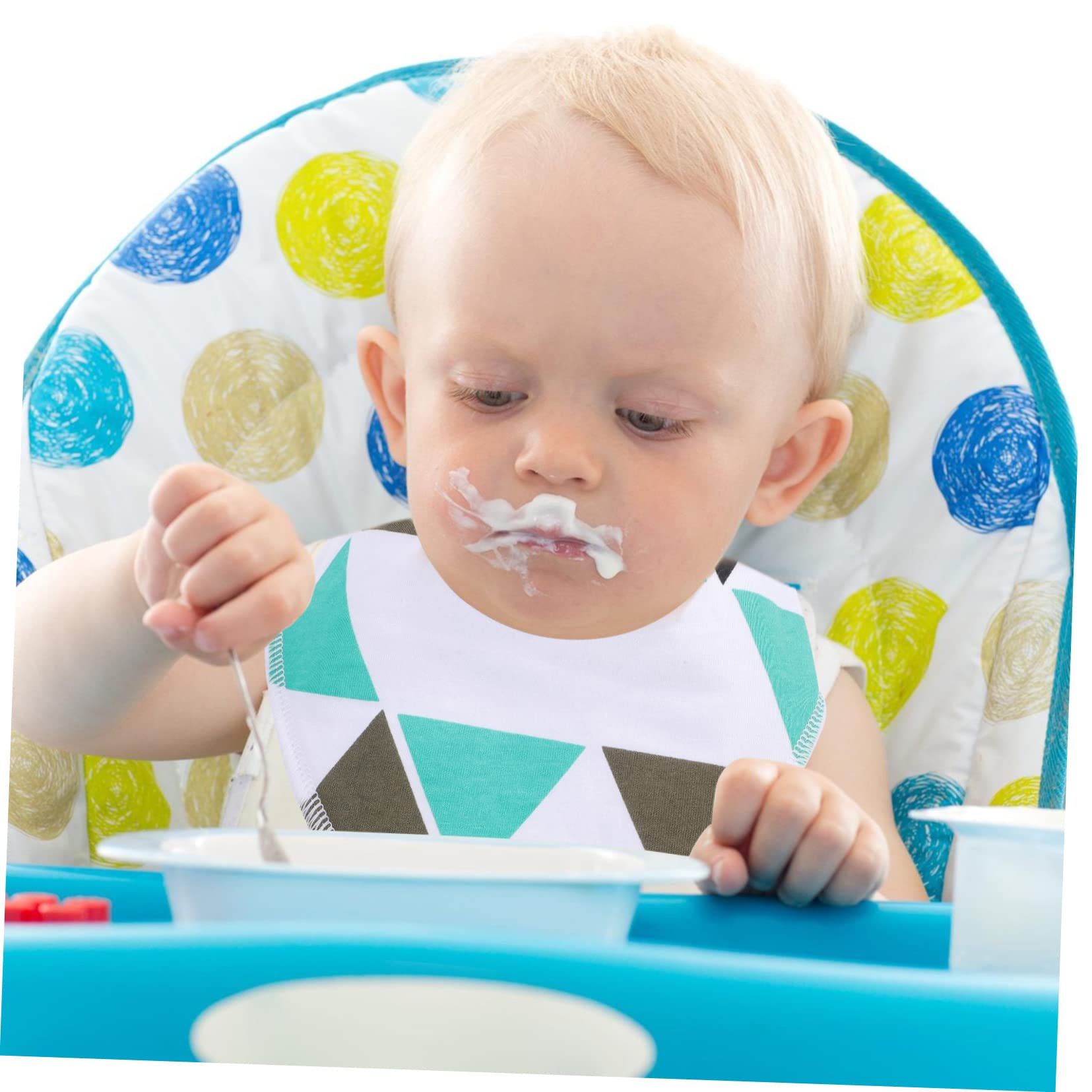TOYANDONA 12pezzi Bavaglini Impermeabili Cotone Per Protezione Per Pasti e Saliva Facili Da Indossare e Lavabili Comfort Per La Del