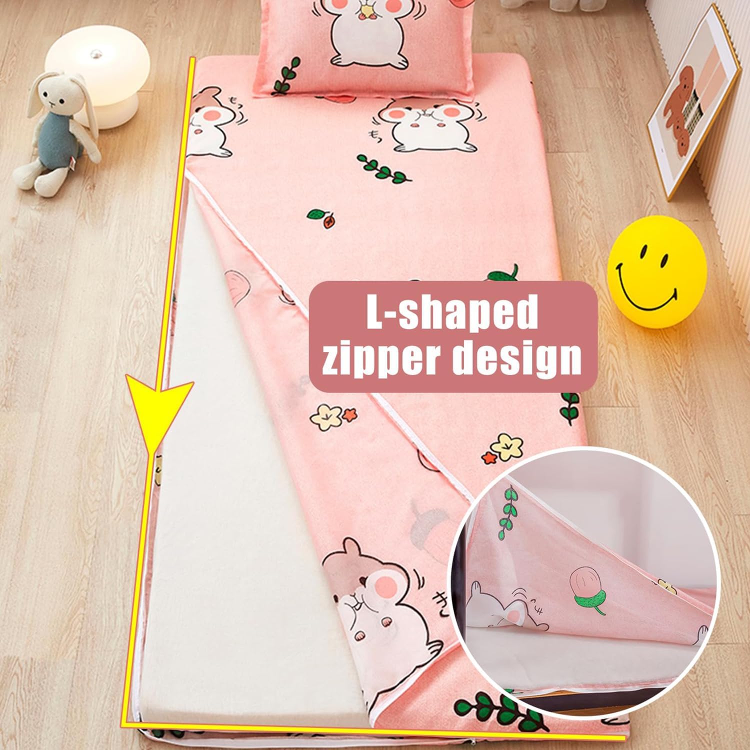 C,100x190cm, Futon Mattress Cover Floor Mattress Cover Full Twin Size Traditional Futon Mattress Protector Cover with Double Zipper Comfortable Sleeping Mat Protective Cover