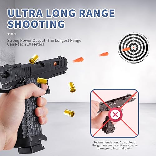 Miniatura 4 de Pistola de juguete, pistola de juguetes de bala suave para niños, pistola de espuma de juguete con 40 balas suaves, pistola de juguete de expulsión