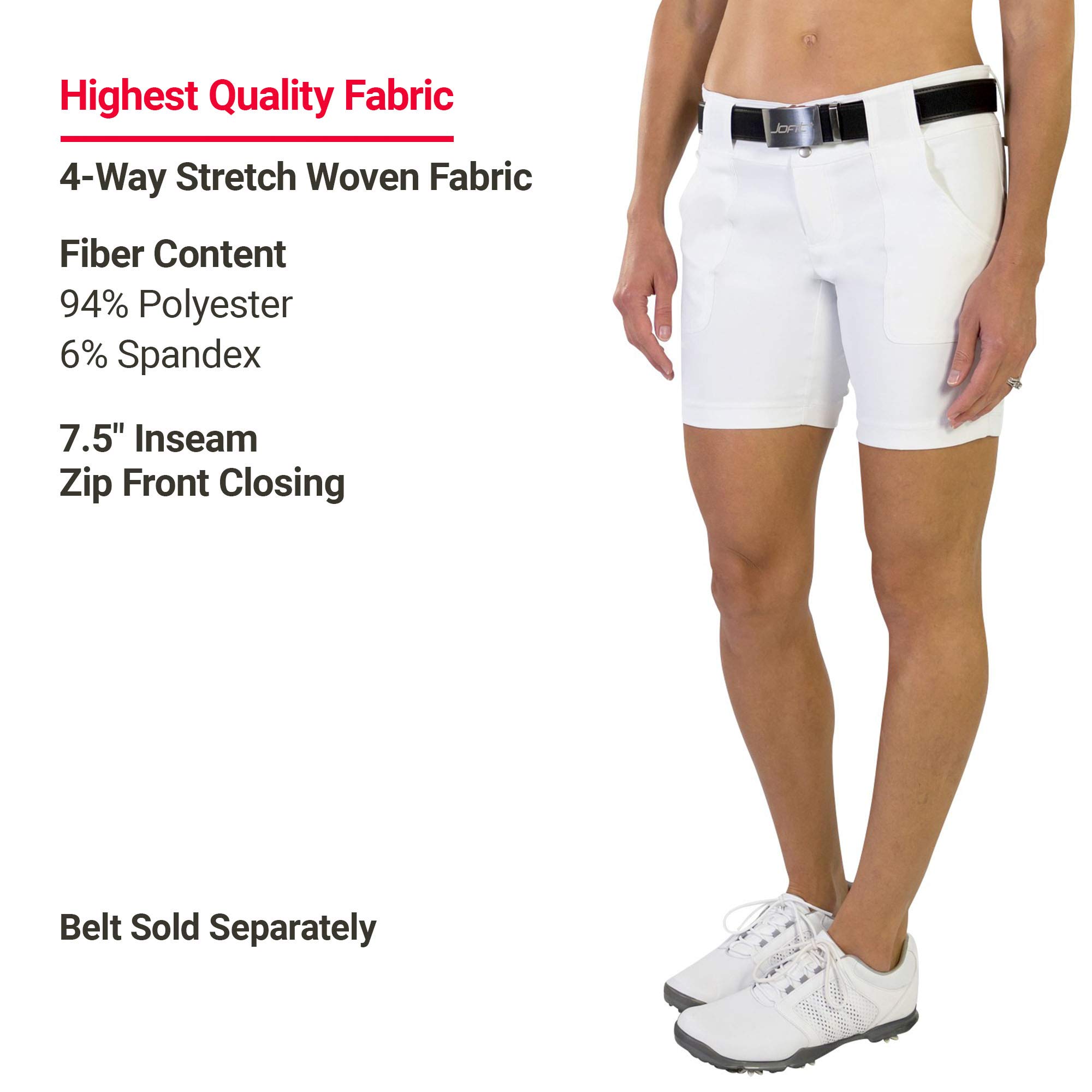 Jofit Apparel Golf Shorts Women’s Athletic Clothing, Everyday Shorts for Casual or Sportswear