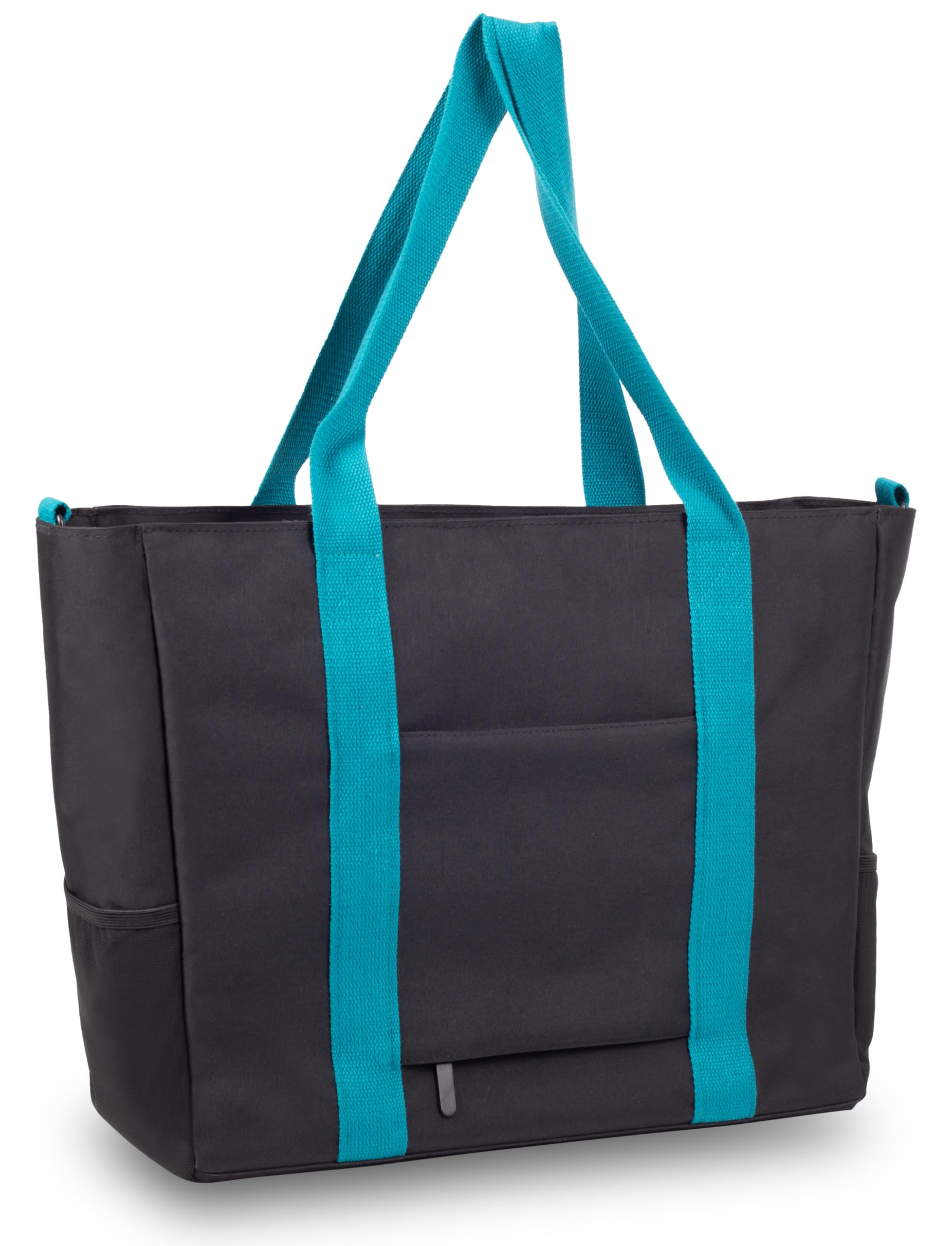 BOLSO Pflegetasche | Black Collection | schwarz-türkis Muster