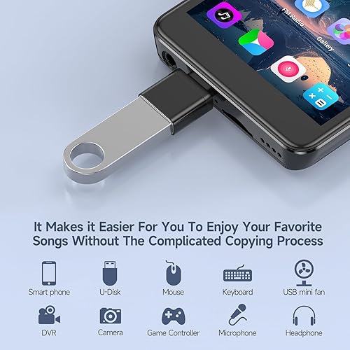 Miniatura 4 de Reproductor MP3 inteligente con Android 13 y pantalla táctil de 4 pulgadas, almacenamiento de 144 GB (1 TB expandible), Bluetooth 5.3, WiFi para