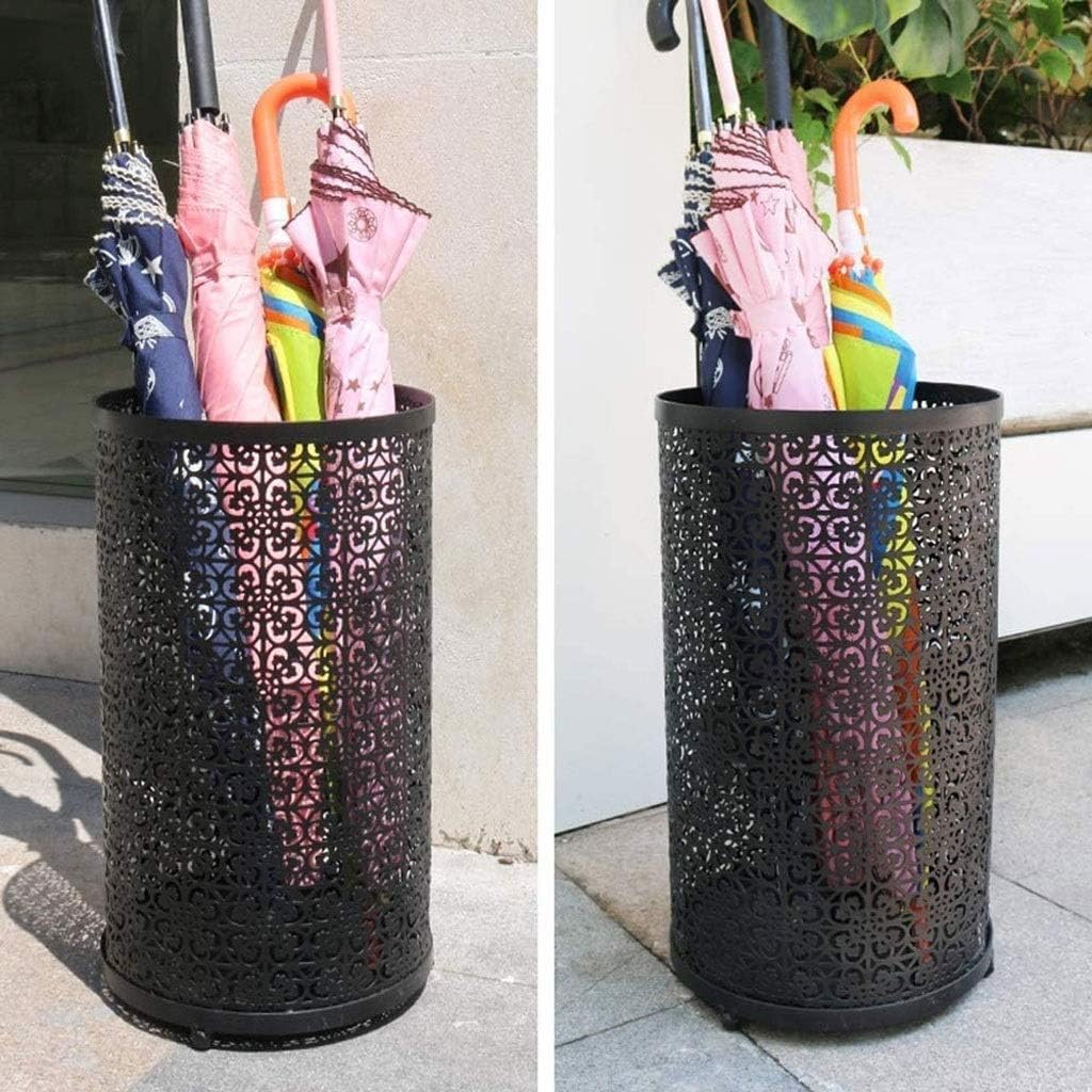 Black Umbrella Stand, Home Living Room Umbrella Tube Commercial Umbrella Stand Hotel Lobby Entrance Put Umbrella Bucket