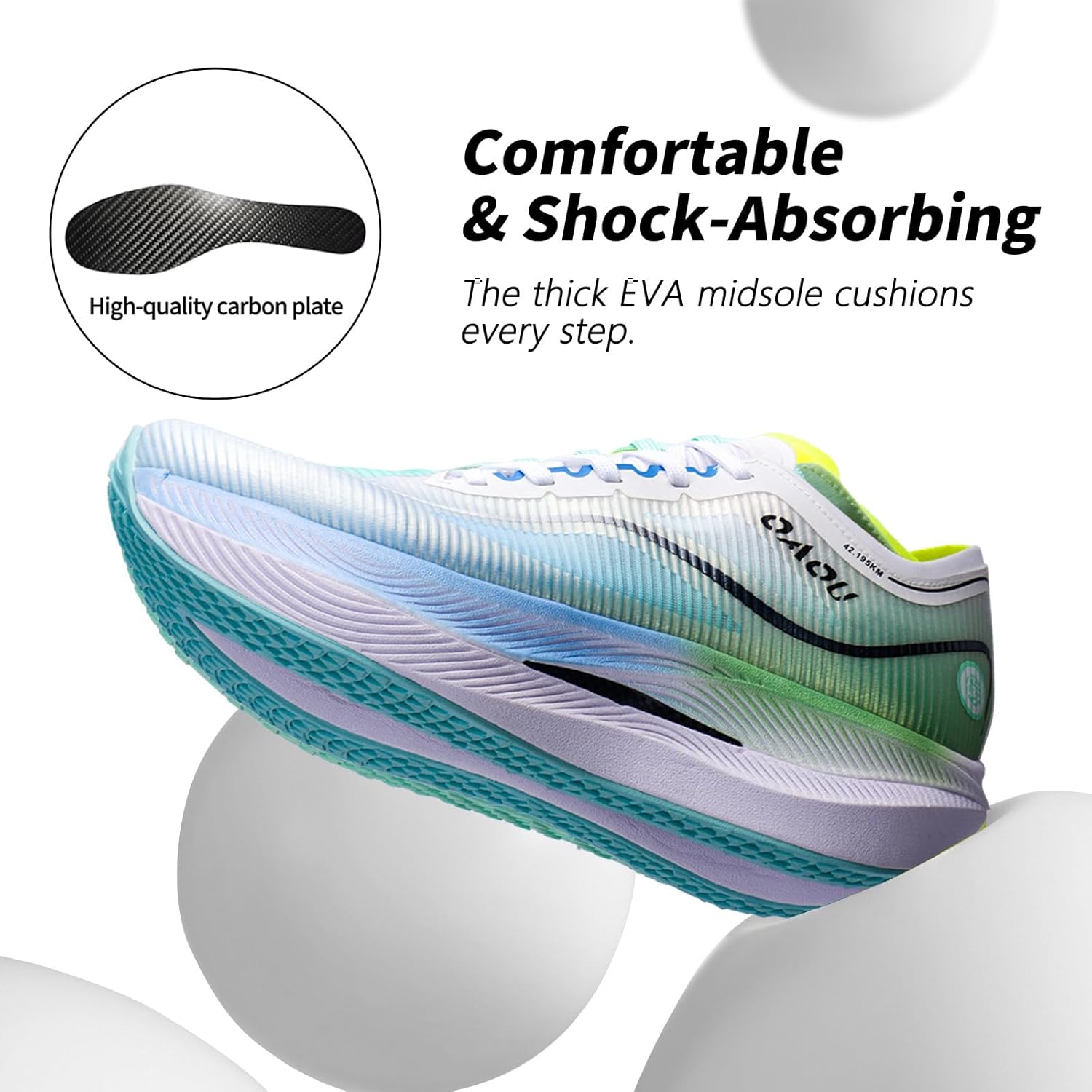 Carbon Plate Marathon Running Racing Shoes Men Stable Support Shock-Relief Ultra-Light TPU Outsole Rebound Sneakers - Image 4