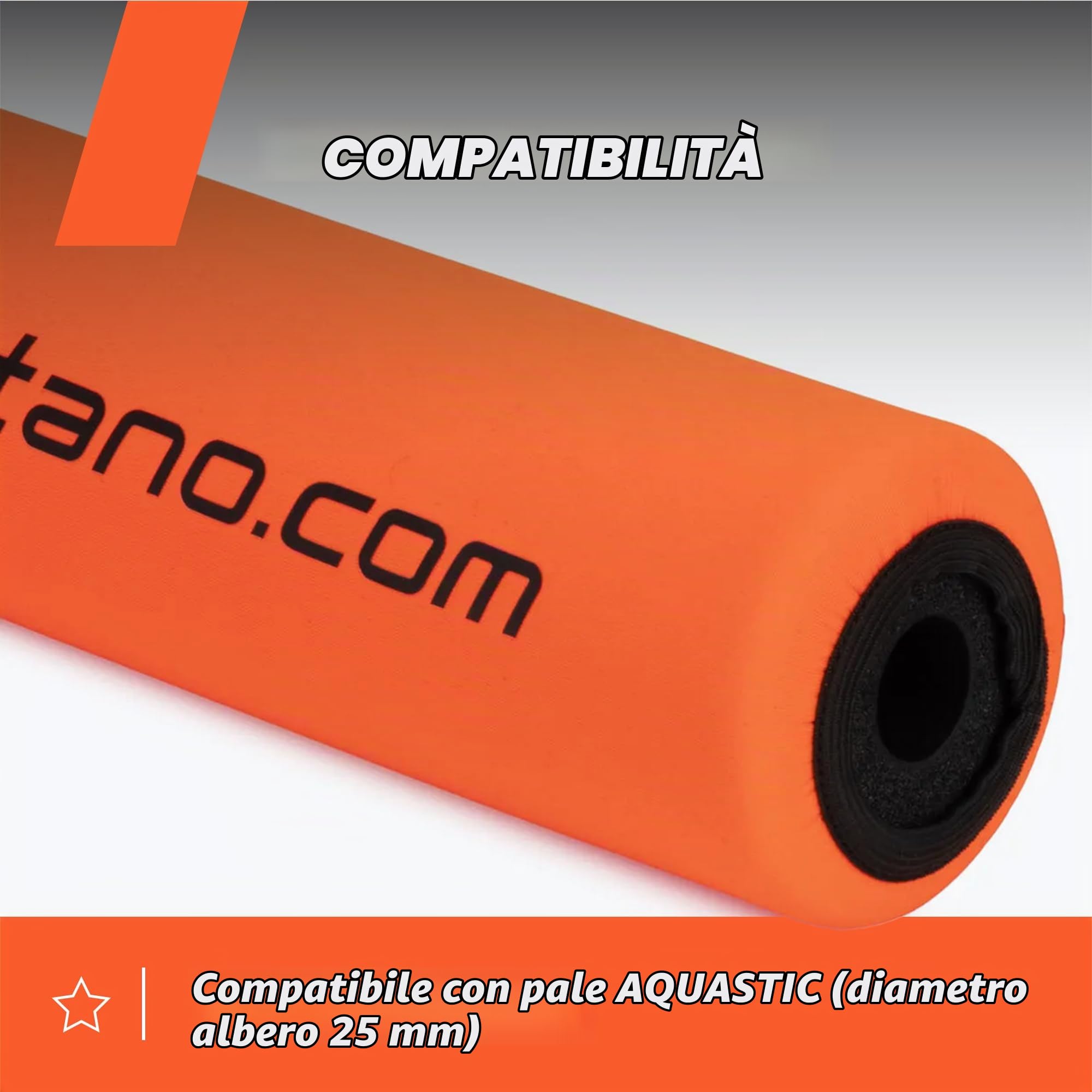 Boa Galleggiante per Pagaia SUP – robusta schiuma NBR, rivestimento in neoprene, compatibile con aste da 25 mm, resistente all'umidità e al freddo, leggera, montaggio rapido, alta galleggiabi