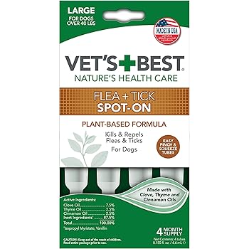 natural care flea and tick drops safe