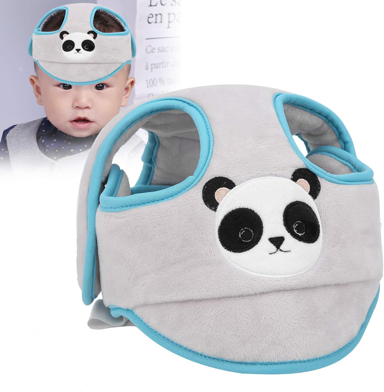 Securite Bebe Et Puericulture Gray Casque Flexible Pour Bebe Doux Pour Tout Petit A Lexterieur Bebe A La Maison Casque Protecteur De Tete Reglable Pour Enfant En Bas Age Stationeryonline Co Nz