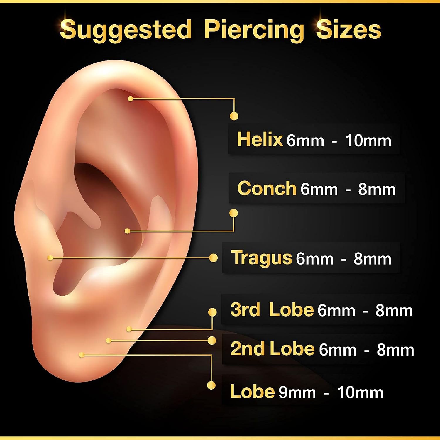 2PCS Steel Internally Threaded Lip Studs 16g 5/16 8mm 3mm Aquamarine Crystal Ball Helix Earrings Medusa Piercing Jewelry 0284