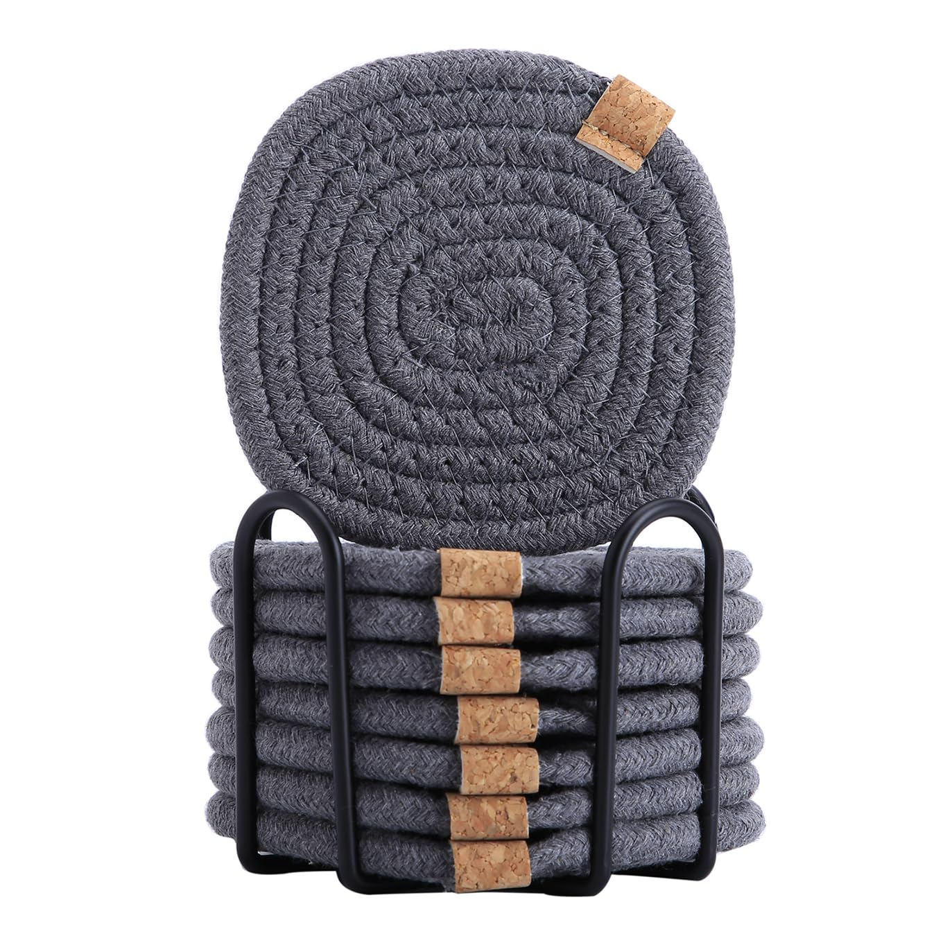 Amazon.com: Caramalac Drink Coasters for Coffee Table Cotton Absorbent ...