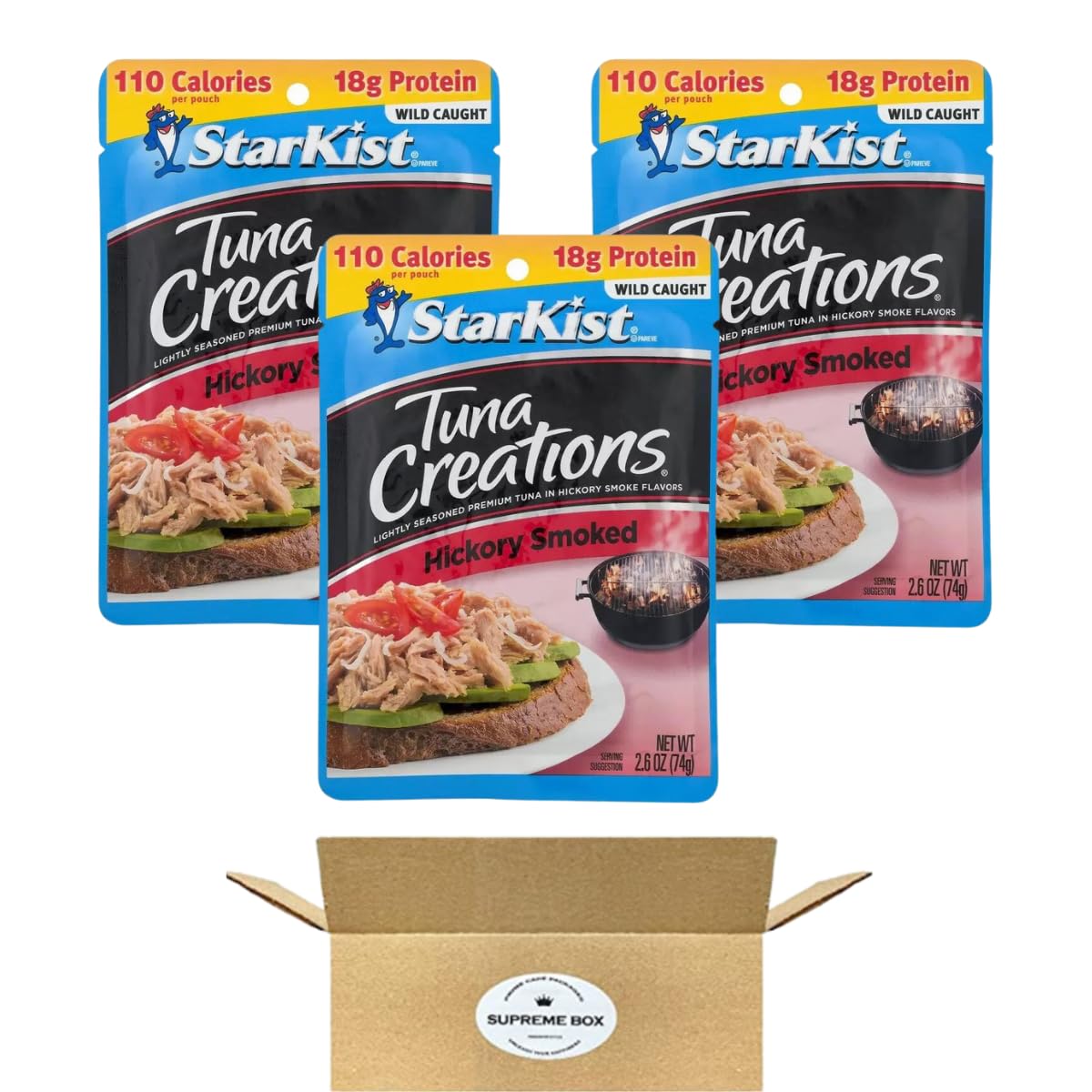 StarKist Tuna Creations, Hickory Smoked, 2.6 oz Pouch Pack