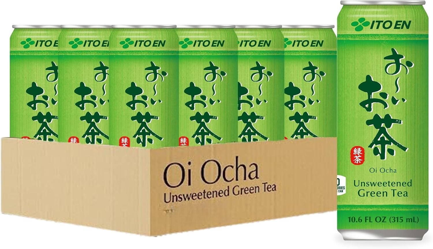 ITO EN Oi Ocha Green Tea, Unsweetened, 10.6 Ounce (Pack of 12)