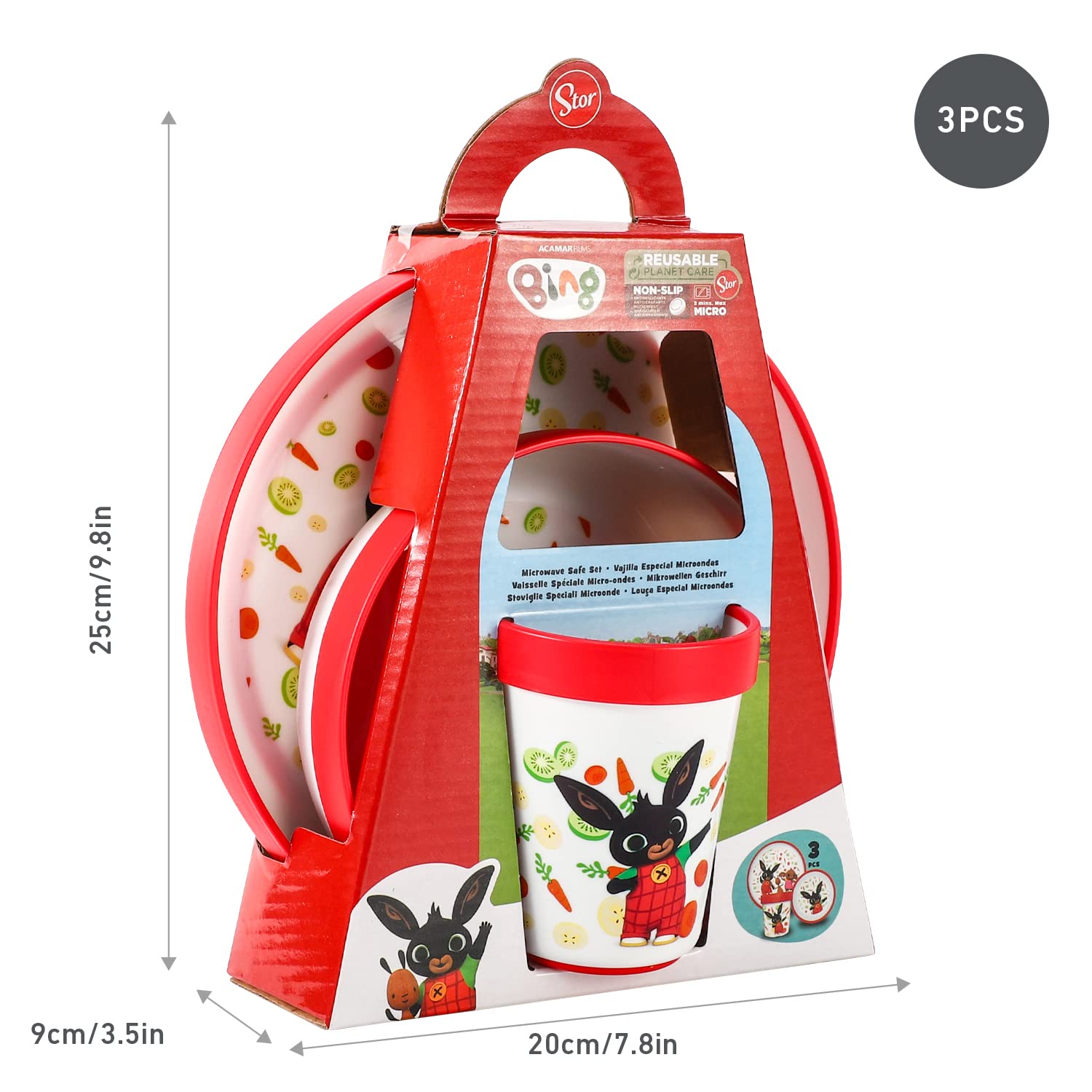 Bing Pappa Set Für Kinder - BPA-frei 3-teilig Mit Klavier & Glas