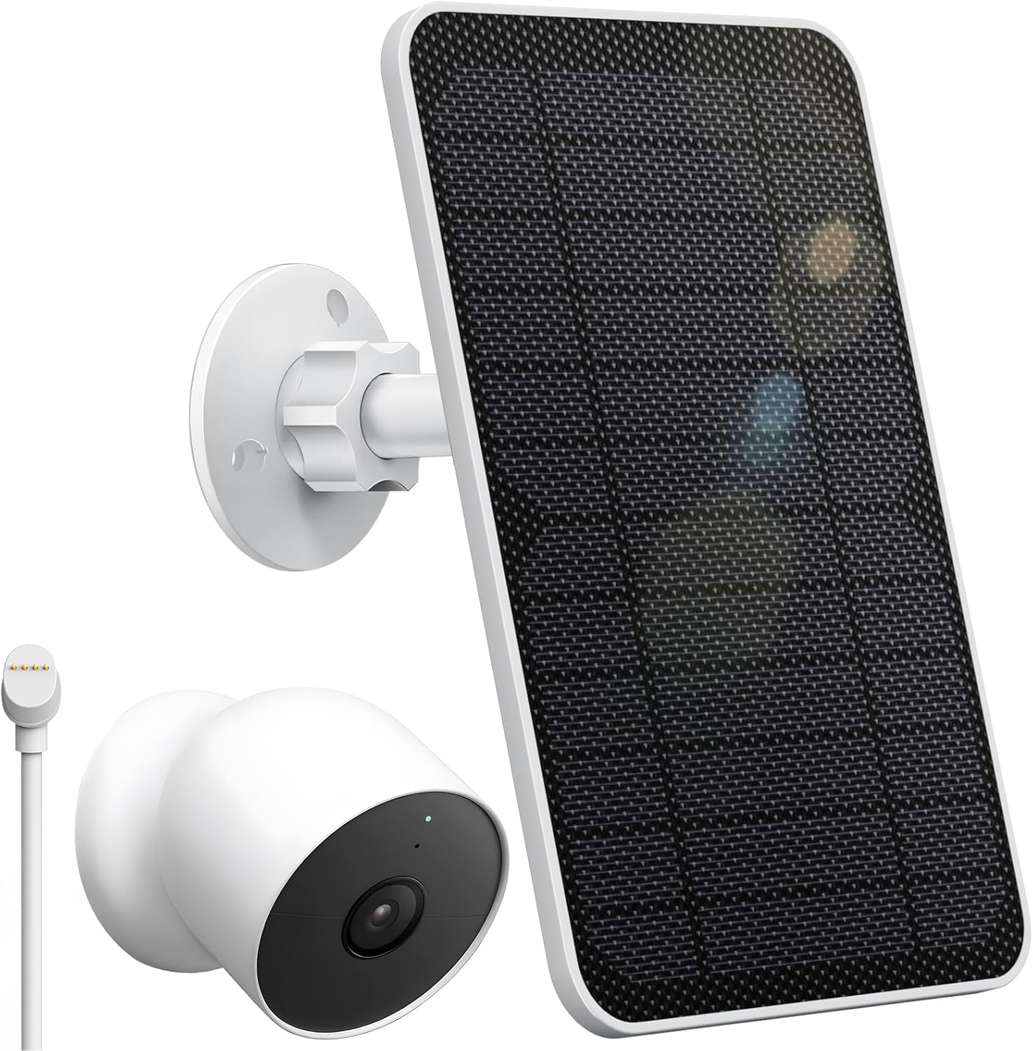 Solar Panel For Google Nest Cam Outdoor Indoor,4W Solar Power For