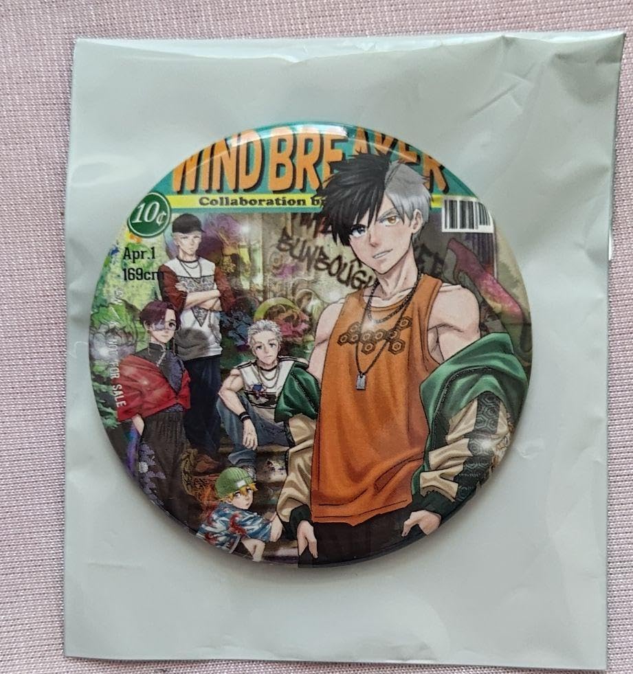WINDBREAKER ウィンブレ 文房具カフェ 特典 缶バッジ 桜遥 WINDBREAKER ウィンブレ ラメキラ缶バッジ 桜遥 グッズ-バッチ】WIND