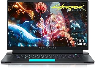 Alienware x17 R1 17.3" FHD 360Hz Gaming Laptop, Intel Core i9-11980HK, NVIDIA GeForce RTX 3080 16GB, 32GB RAM, 1TB SSD, AlienFX mSeries Keyboard, Windows 11 Home (Lunar Light)