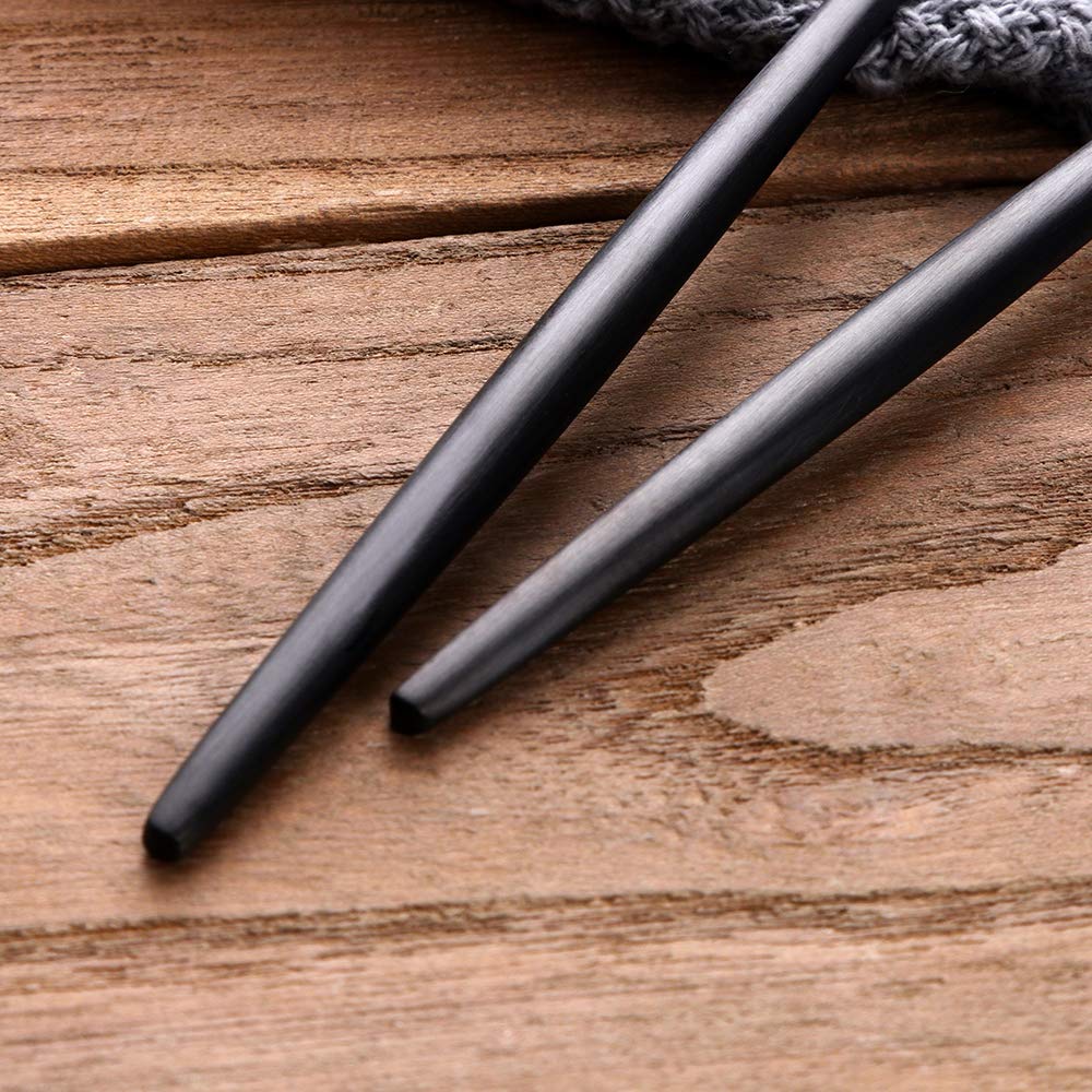Cucharas de té de Acero Inoxidable Negro Cucharillas de café pequeñas, Longitud 12 cm / 4.7 Inch Mini Cucharas Postre 10 Piezas Cucharilla pequeña negra