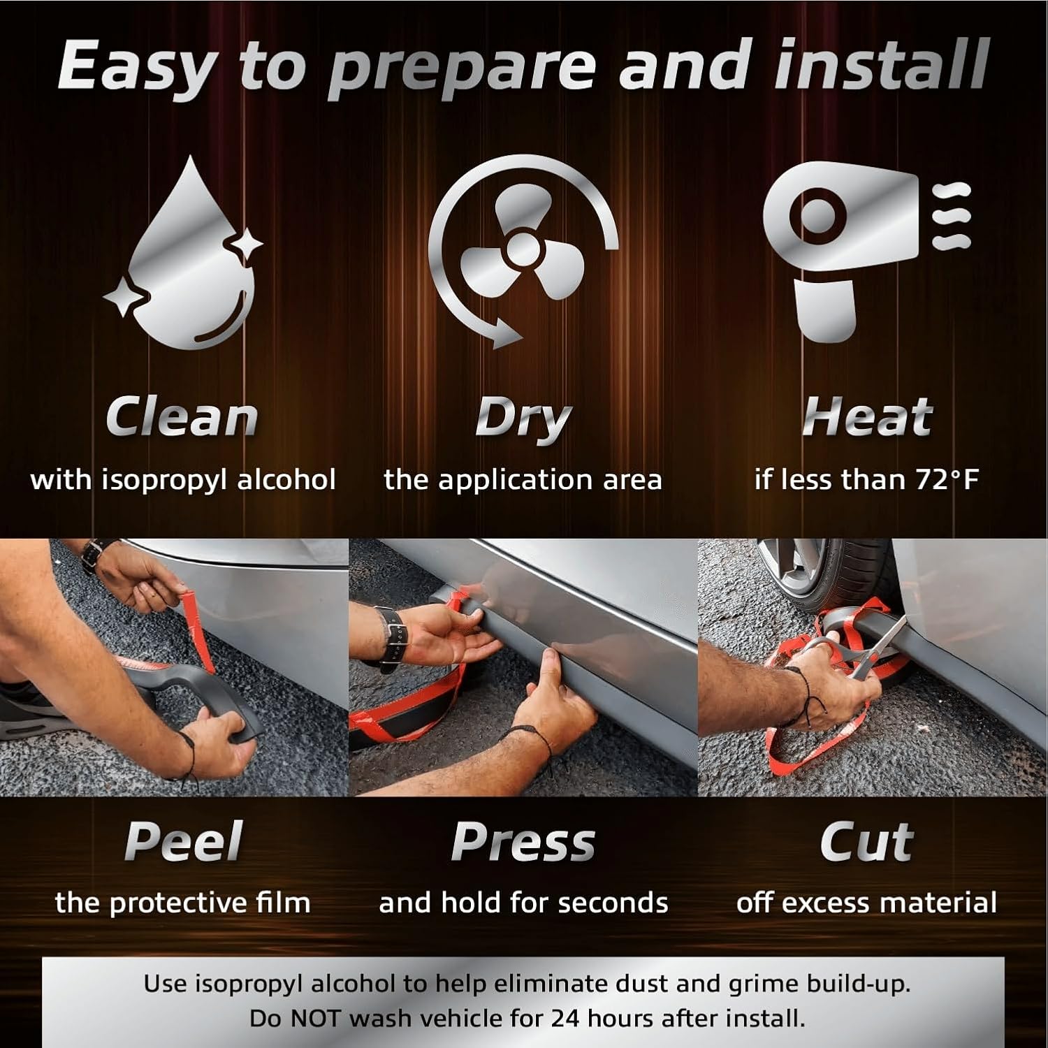 EZ Lip - Side Skirts PRO Universal Rocker Panel Ground Effects Kit & Protector 2-Inch