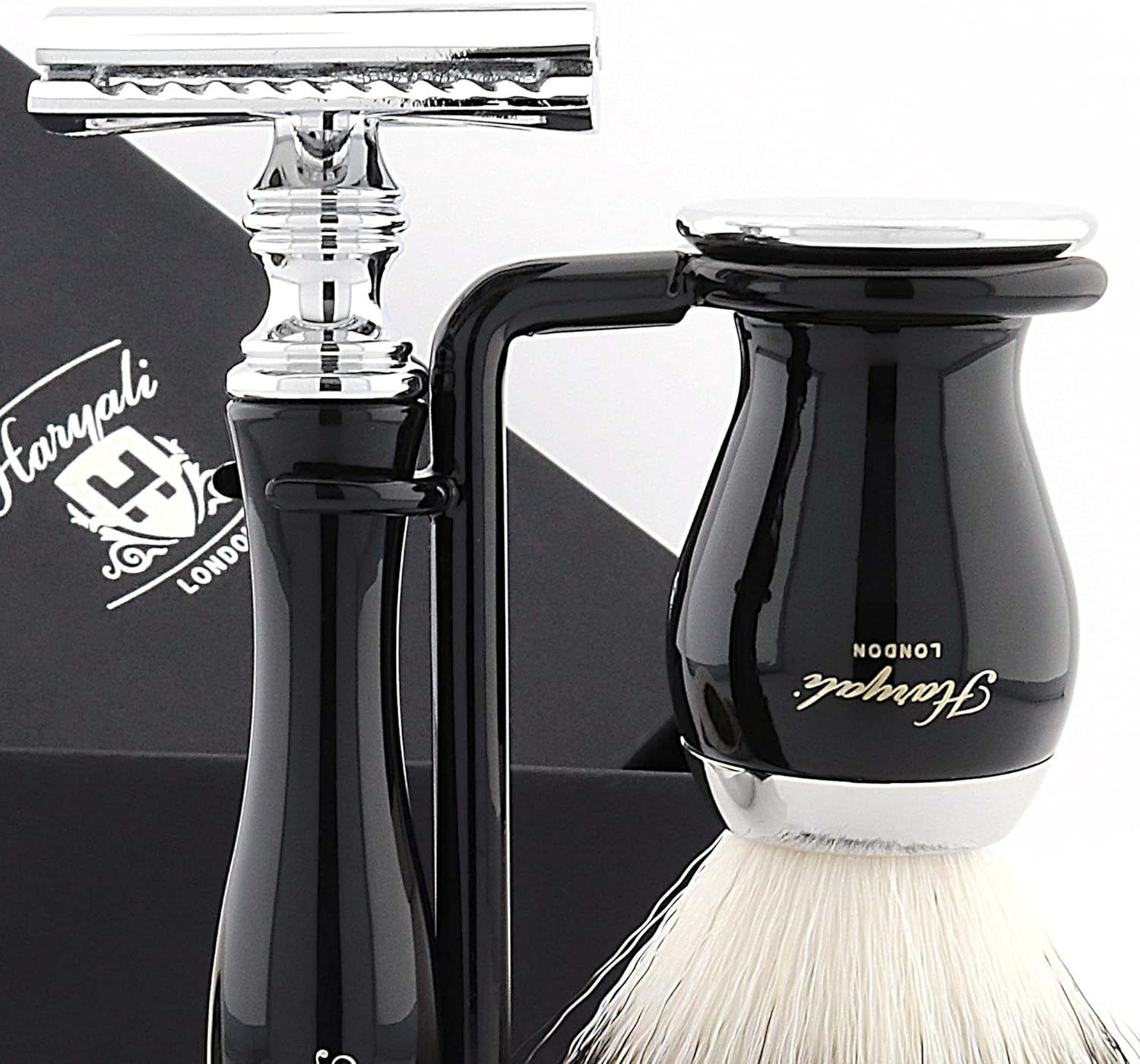 Premium Shaving Kit Gift for Men(Safety Razor,Brush,Bowl,Stand) Branded Box (NO Blades Included)