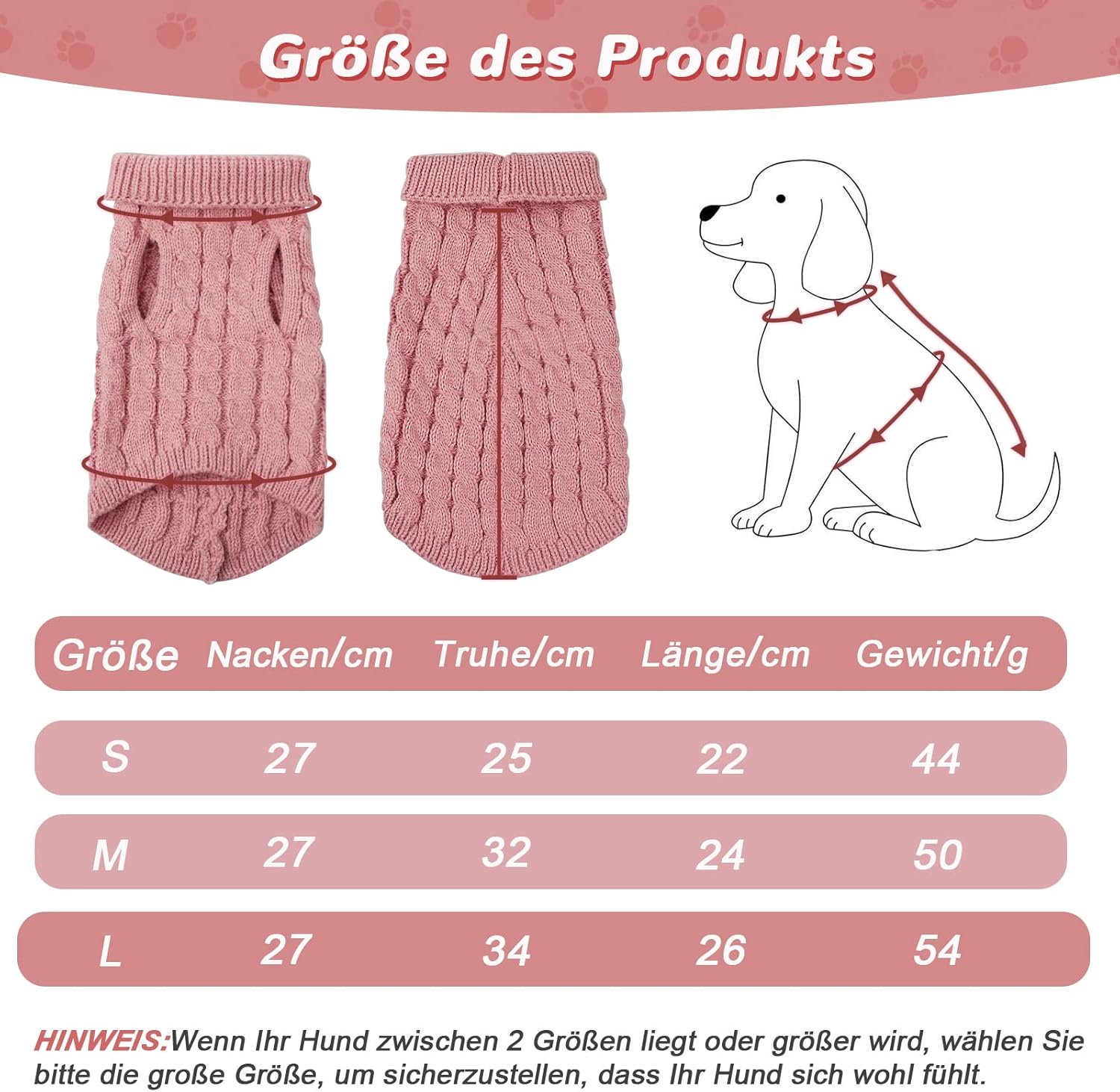 Kutyapulóver viselés közben