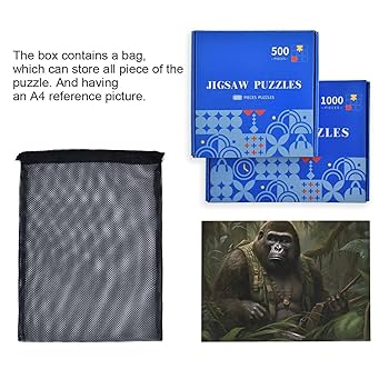 Amazon.com: ZENWAWA Jigsaw Puzzle Explorer Gorilla Theme 500