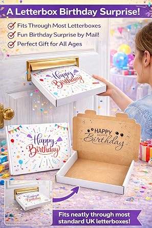 Sweet Shoppe Birthday Chocolate Gift Hamper Box | Assorted Dairy Milk Chocolate Selection, Letterbox Friendly, Birthday Gift for Her, Him - Kids