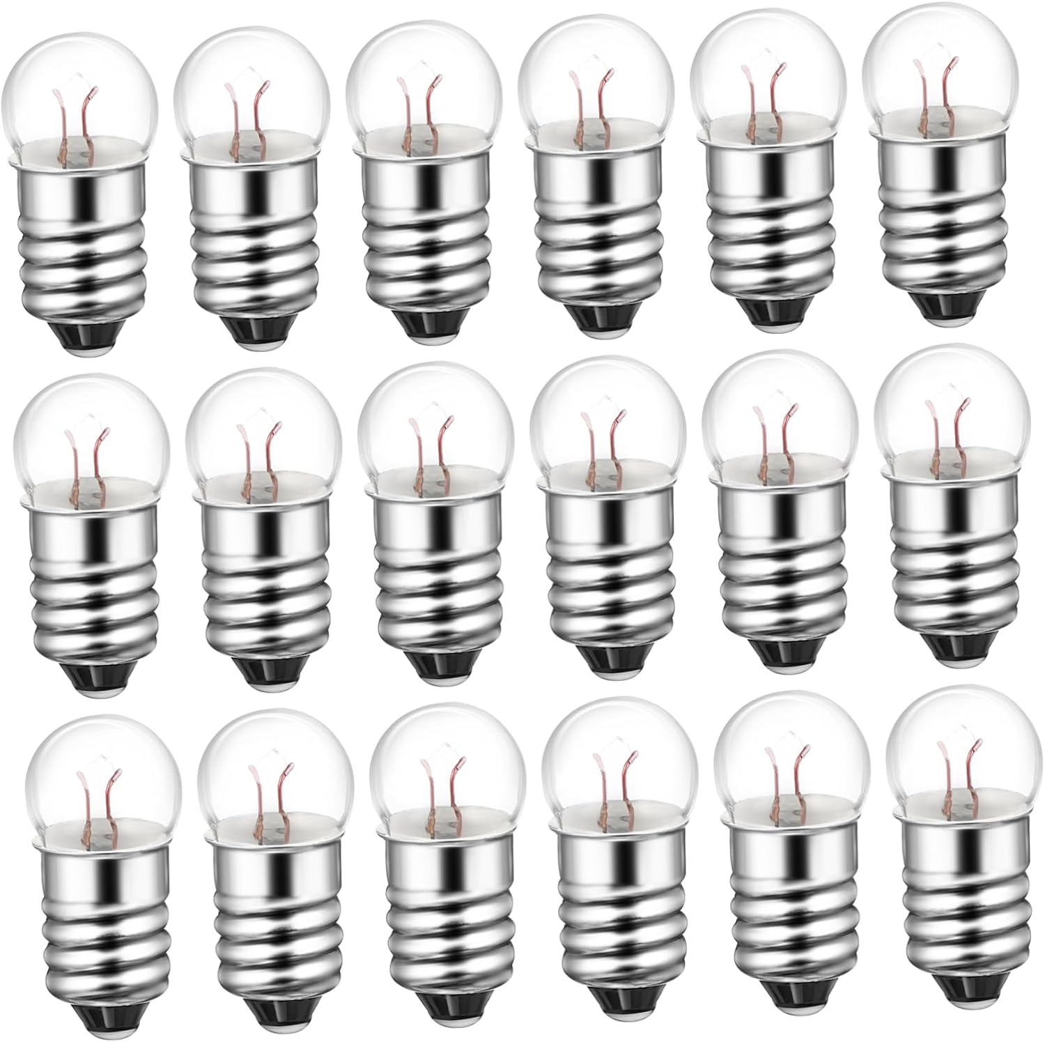 50pcs Small Light Bulbs Mini Bulbs and Socket 1.5v for Physics Lab Science Education